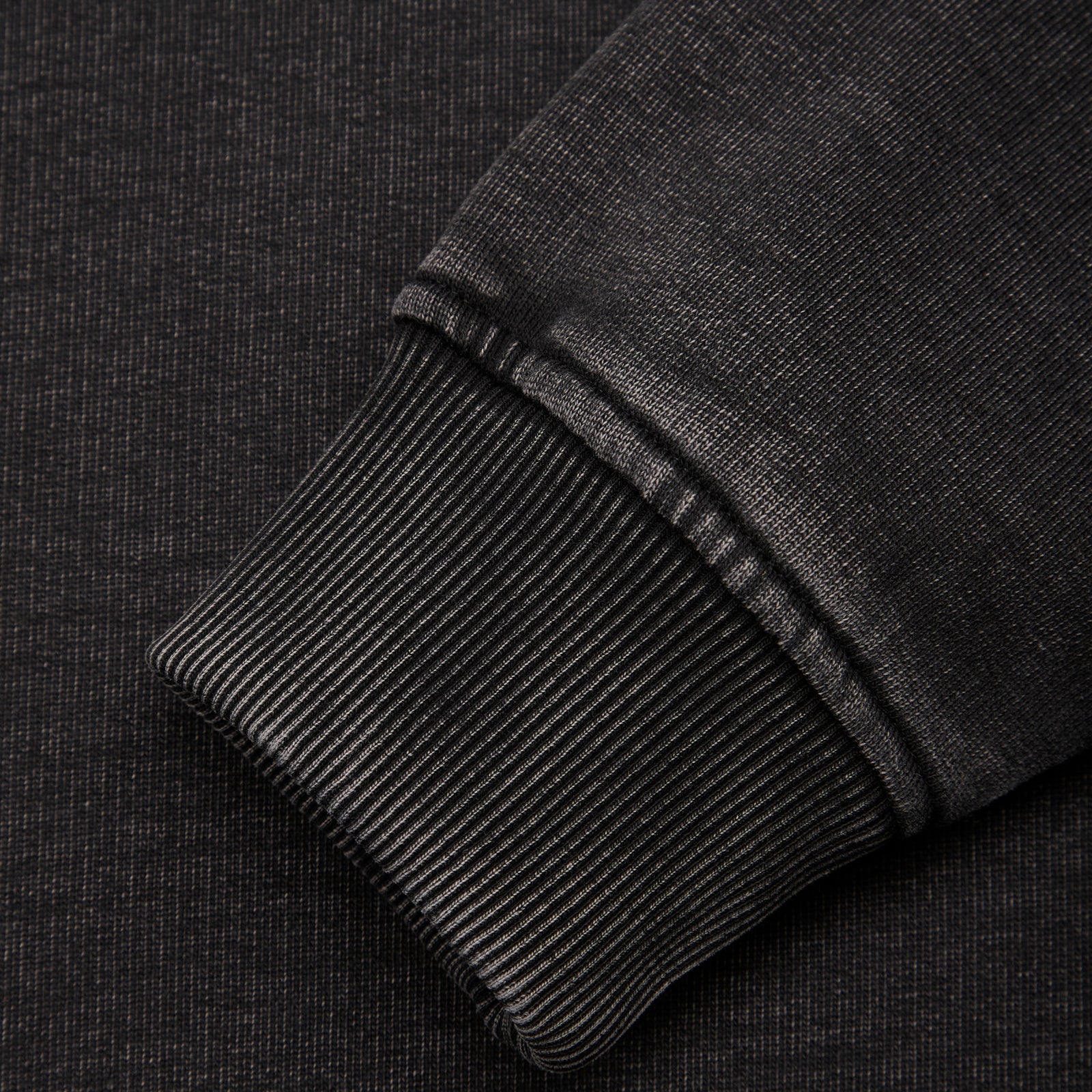 GARMENT PROJECT MAN GP Drop Shoulder Crew Neck Sweat - Acid Black Crew Neck Sweat 995 Acid Black