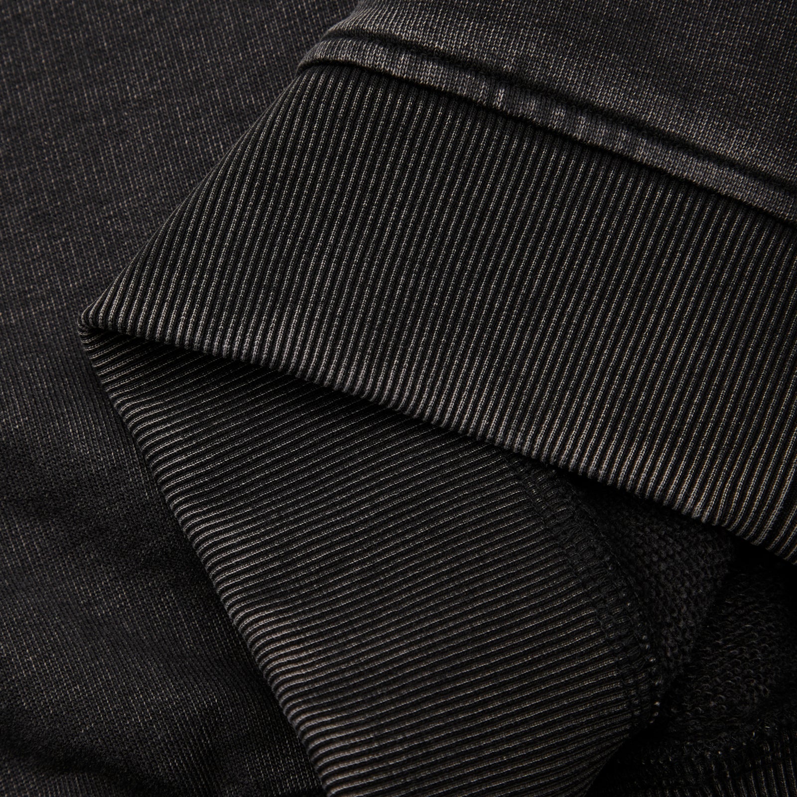 GARMENT PROJECT MAN GP Drop Shoulder Crew Neck Sweat - Acid Black Crew Neck Sweat 995 Acid Black