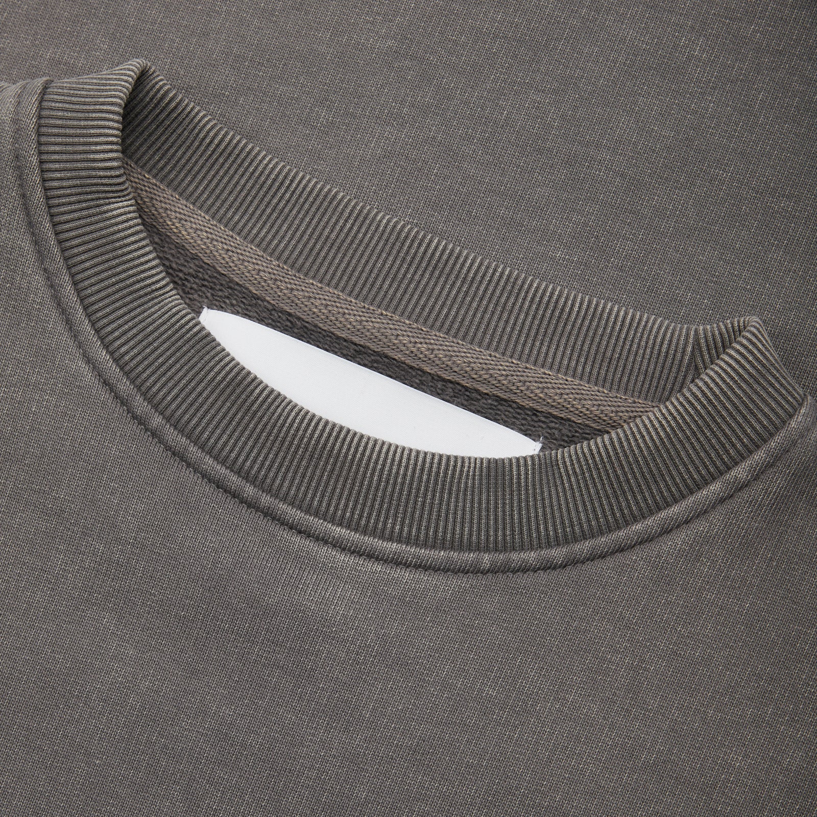 GARMENT PROJECT MAN GP Drop Shoulder Crew Neck Sweat - Acid Grey Crew Neck Sweat 435 Acid Grey