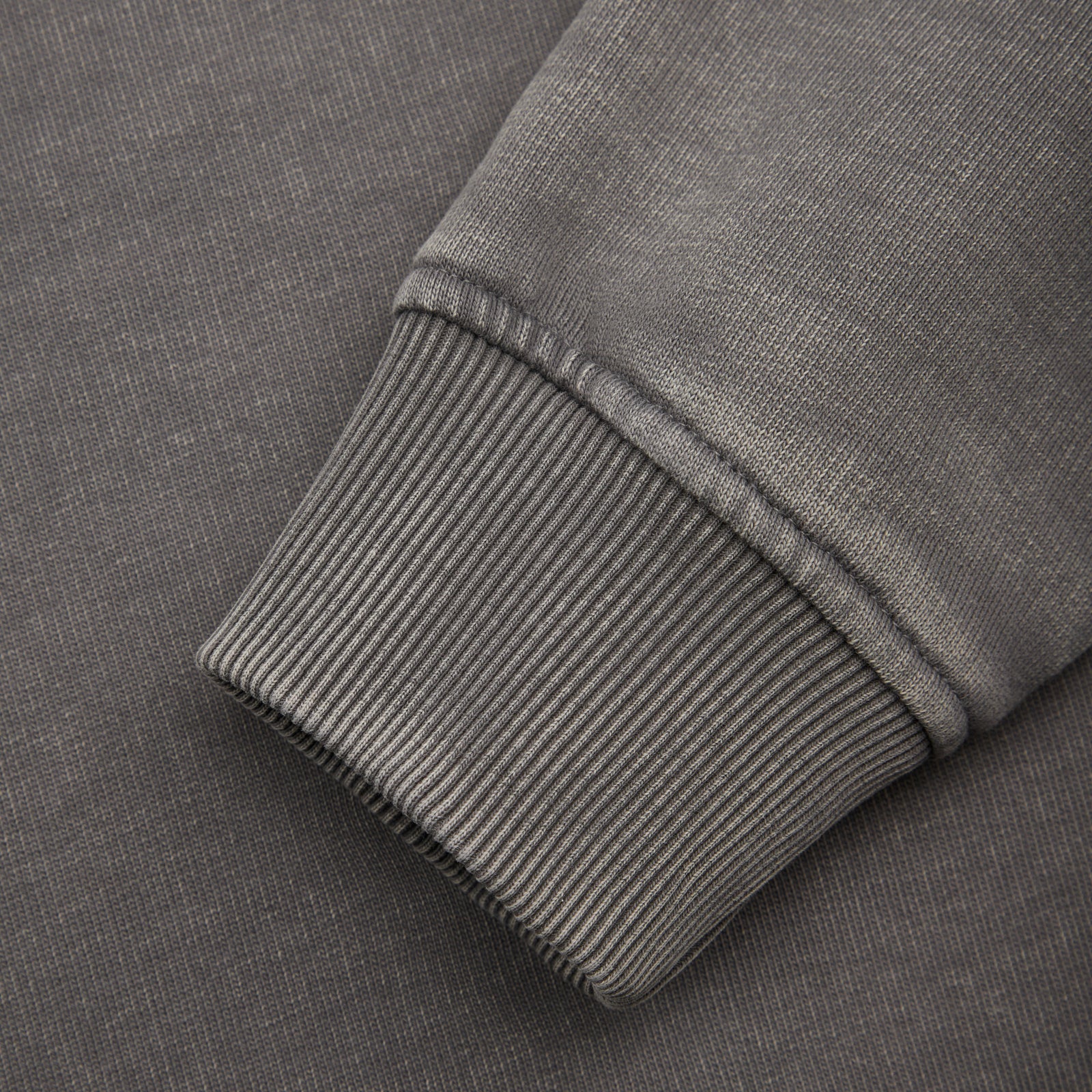 GARMENT PROJECT MAN GP Drop Shoulder Crew Neck Sweat - Acid Grey Crew Neck Sweat 435 Acid Grey