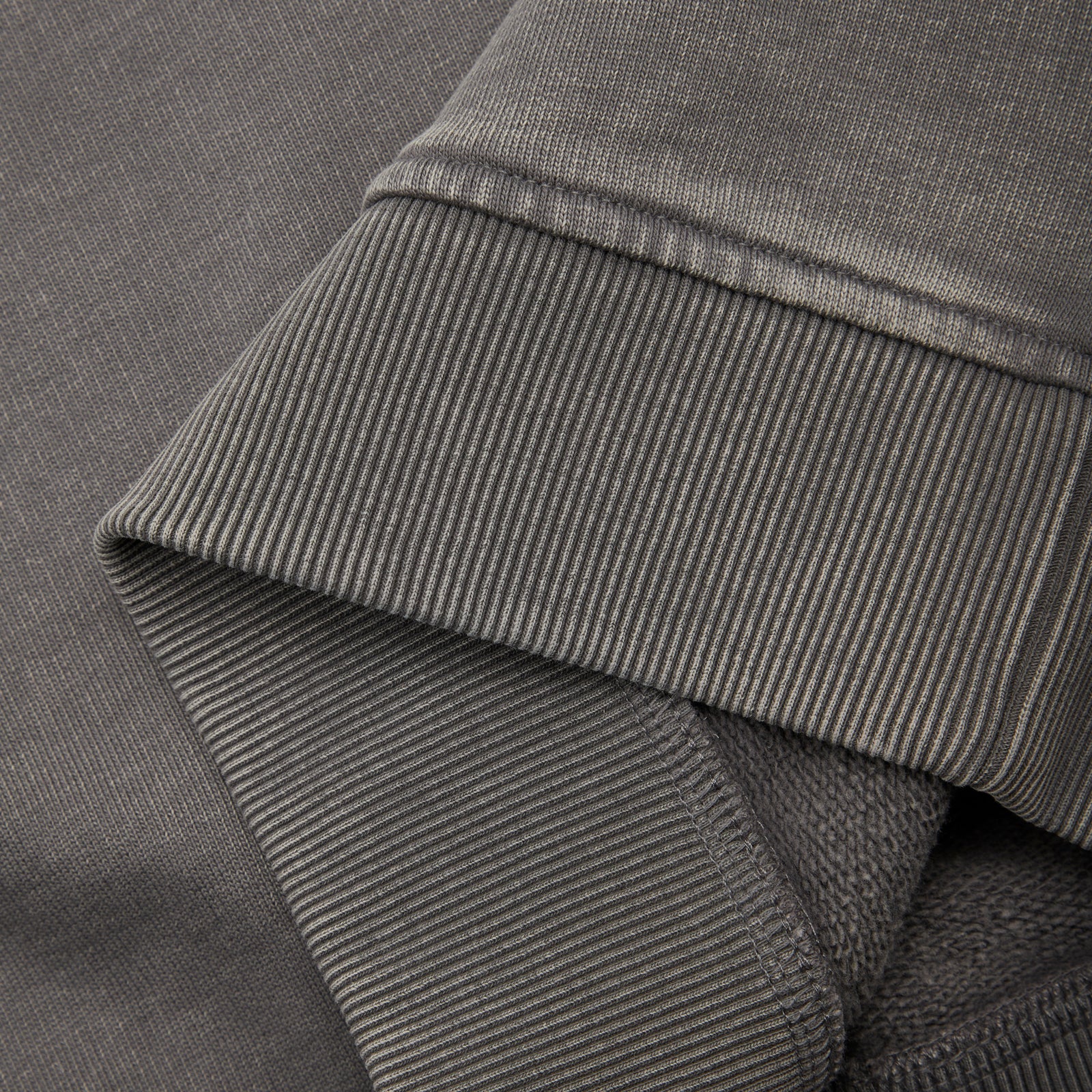 GARMENT PROJECT MAN GP Drop Shoulder Crew Neck Sweat - Acid Grey Crew Neck Sweat 435 Acid Grey