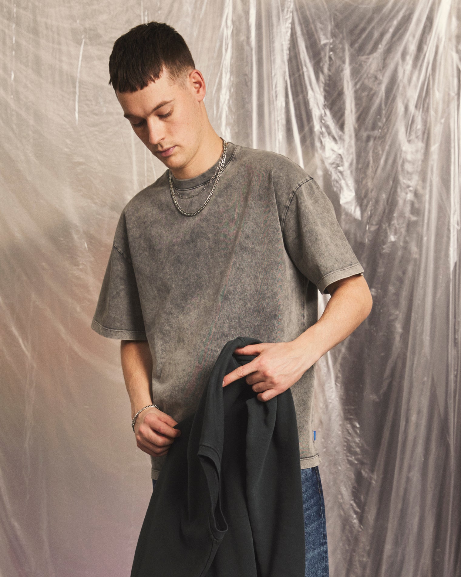 GARMENT PROJECT MAN GP Heavy Tee - Acid Grey T-shirt 435 Acid Grey