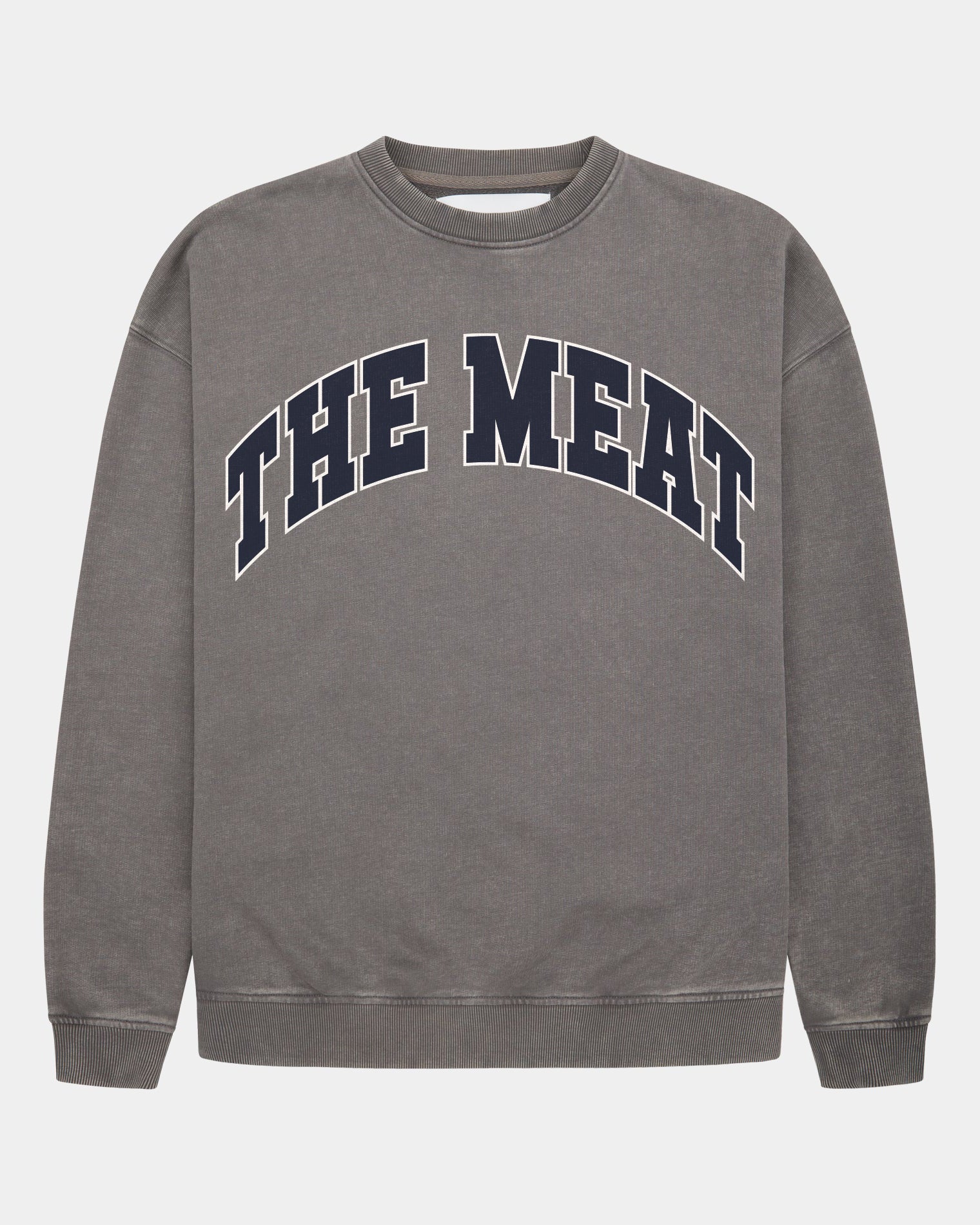 GARMENT PROJECT MAN GP X Martin The Meat Crew Neck - Acid Grey Crew Neck Sweat 435 Acid Grey