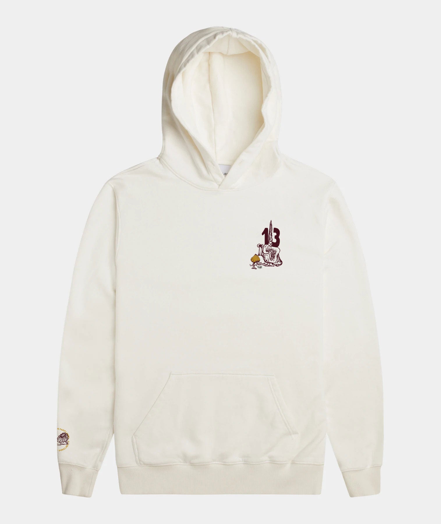 GARMENT PROJECT MAN GP x VSN Hooded Sweat - Vintage Off White Hooded Sweat 140 Taupe