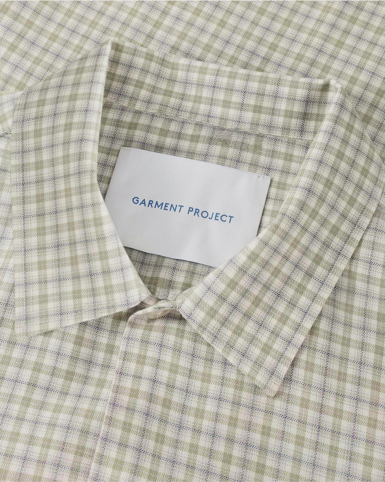 GARMENT PROJECT MAN Holiday Shirt - Dusty green/purple check Shirt 255 Dusty Green