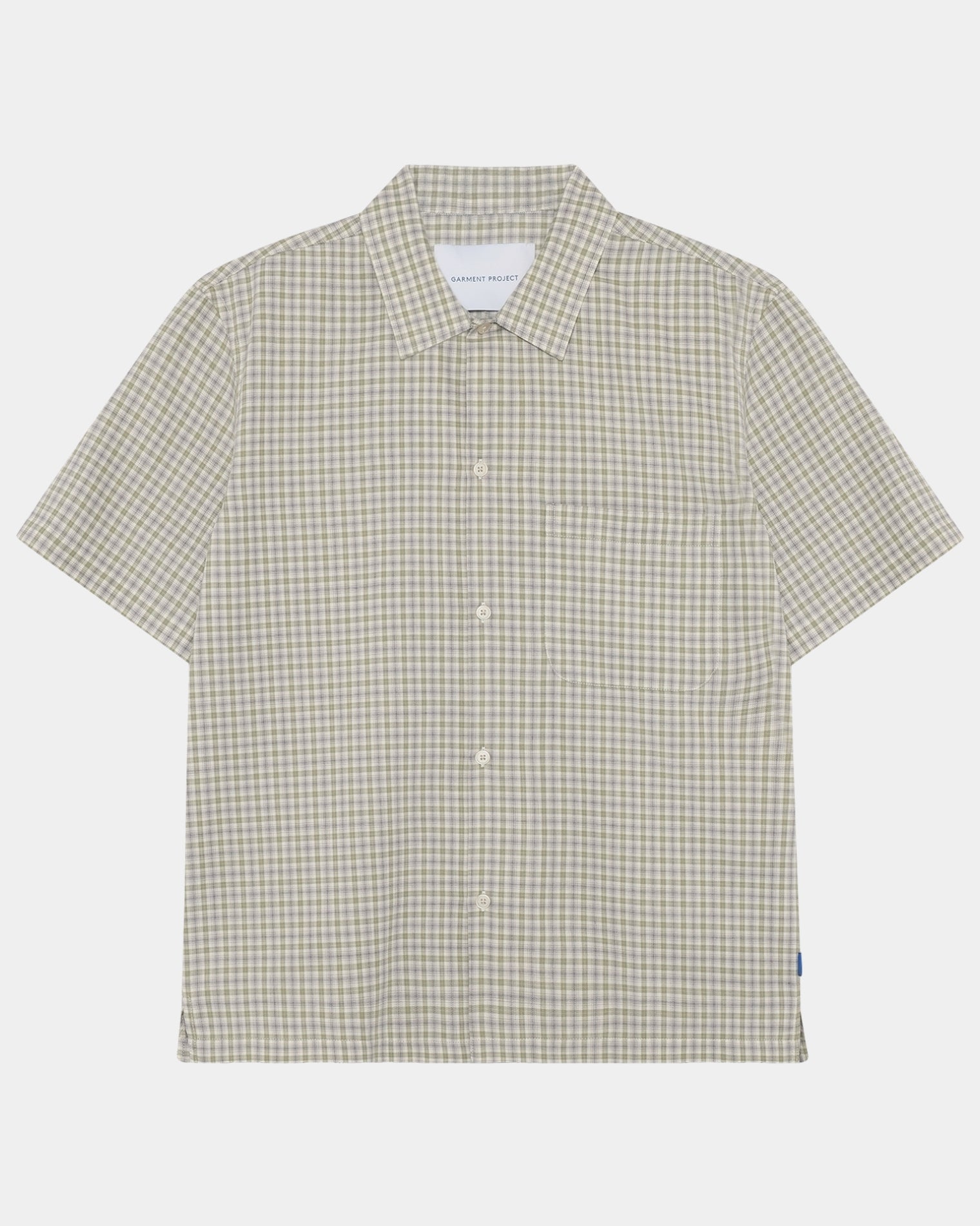 GARMENT PROJECT MAN Holiday Shirt - Dusty green/purple check Shirt 255 Dusty Green