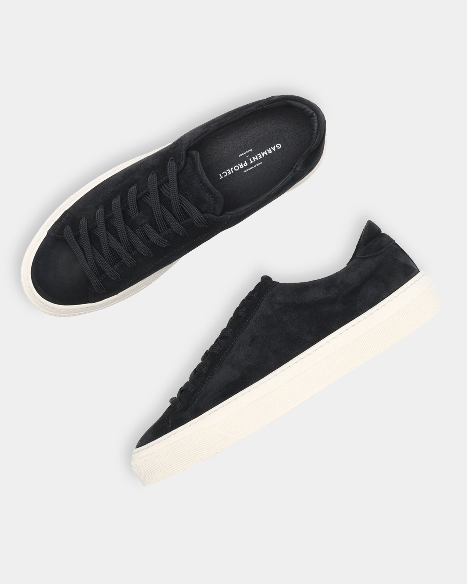 GARMENT PROJECT MAN Kit - Black Suede Sneakers 999 Black