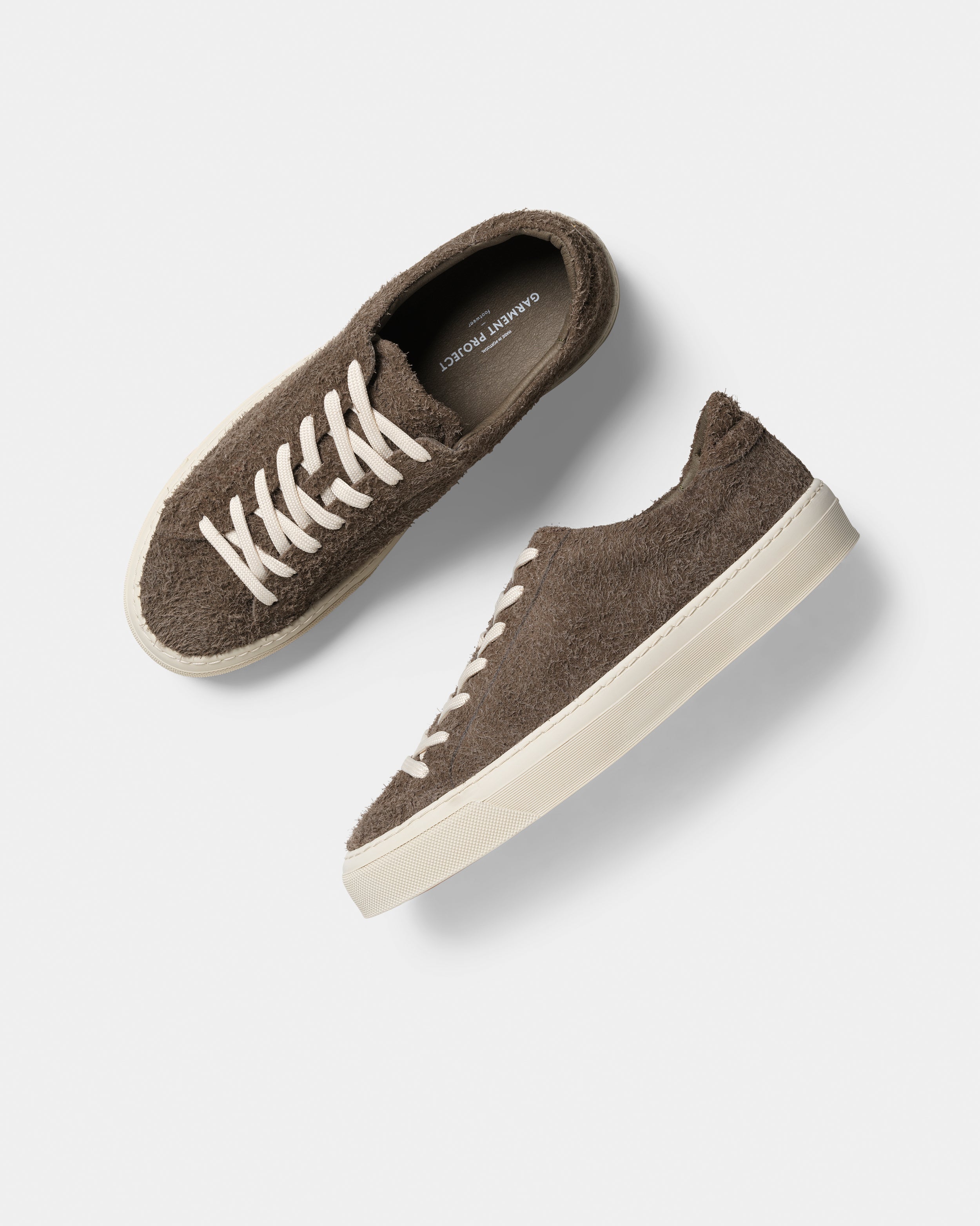 GARMENT PROJECT MAN Kit - Elephant Hairy Suede Sneakers 460 Elephant