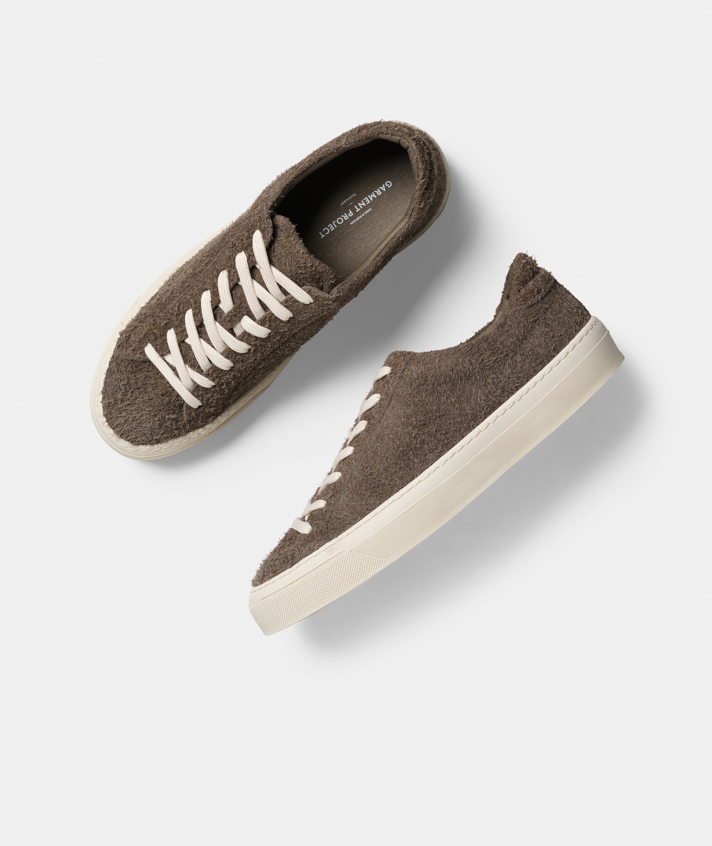 GARMENT PROJECT MAN Kit - Elephant Hairy Suede Sneakers 460 Elephant