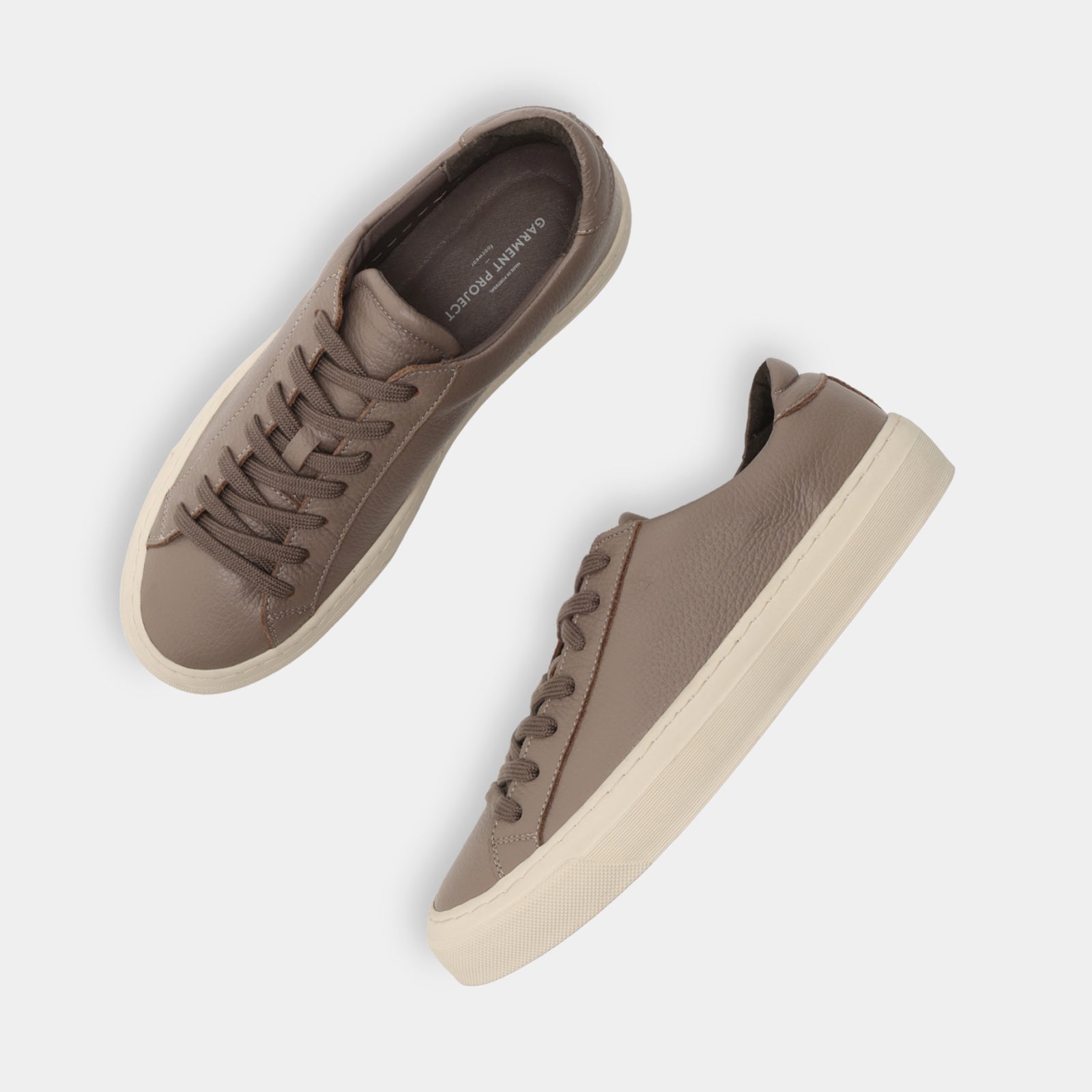 GARMENT PROJECT MAN Kit - Elephant Tumble Leather Sneakers 460 Elephant