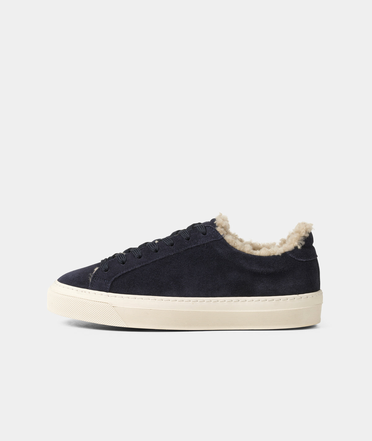 GARMENT PROJECT WMNS Kit - Navy Suede / Shearling Sneakers 500 Navy
