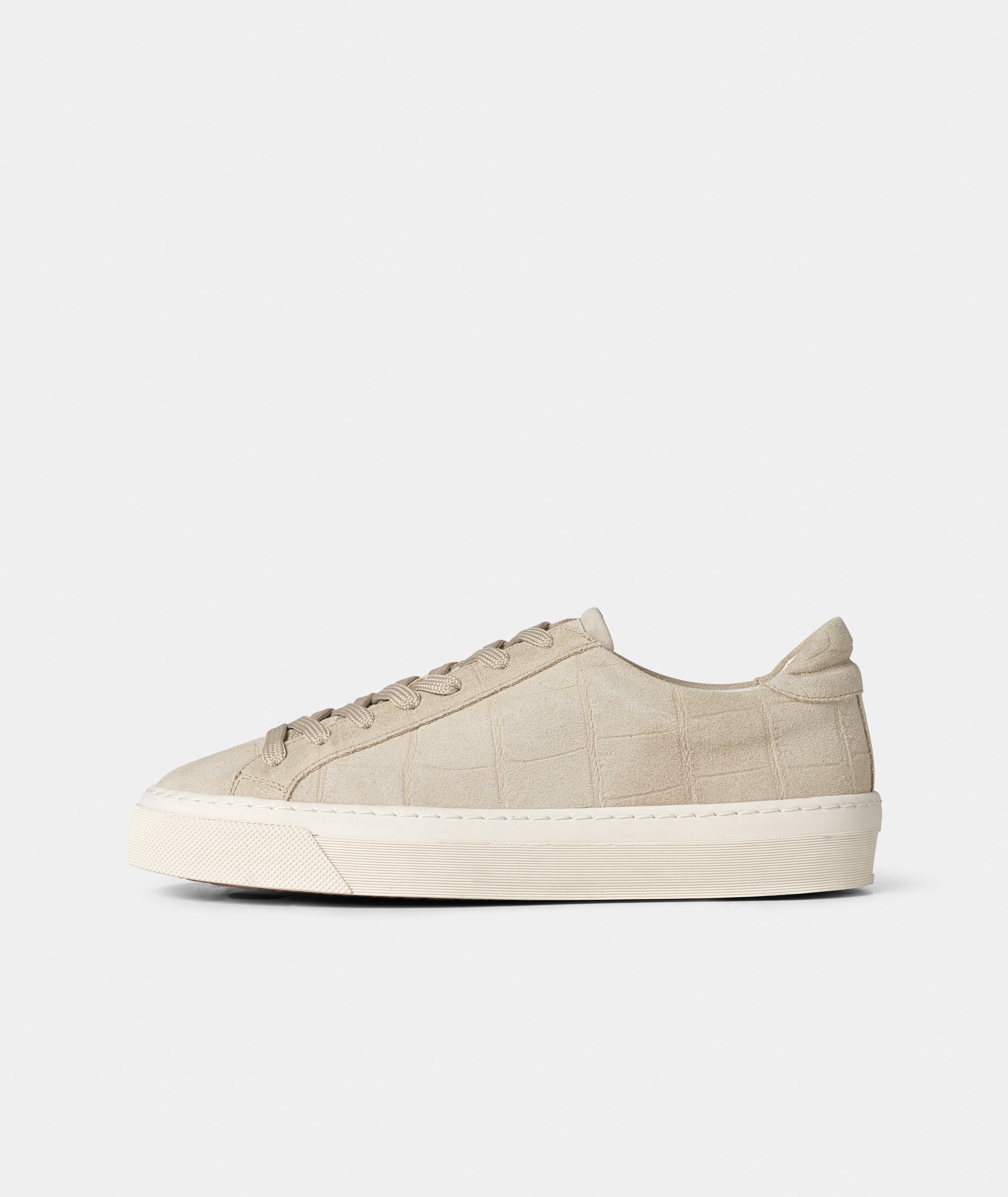 GARMENT PROJECT WMNS Kit - Sand Croco Suede Sneakers 220 Sand