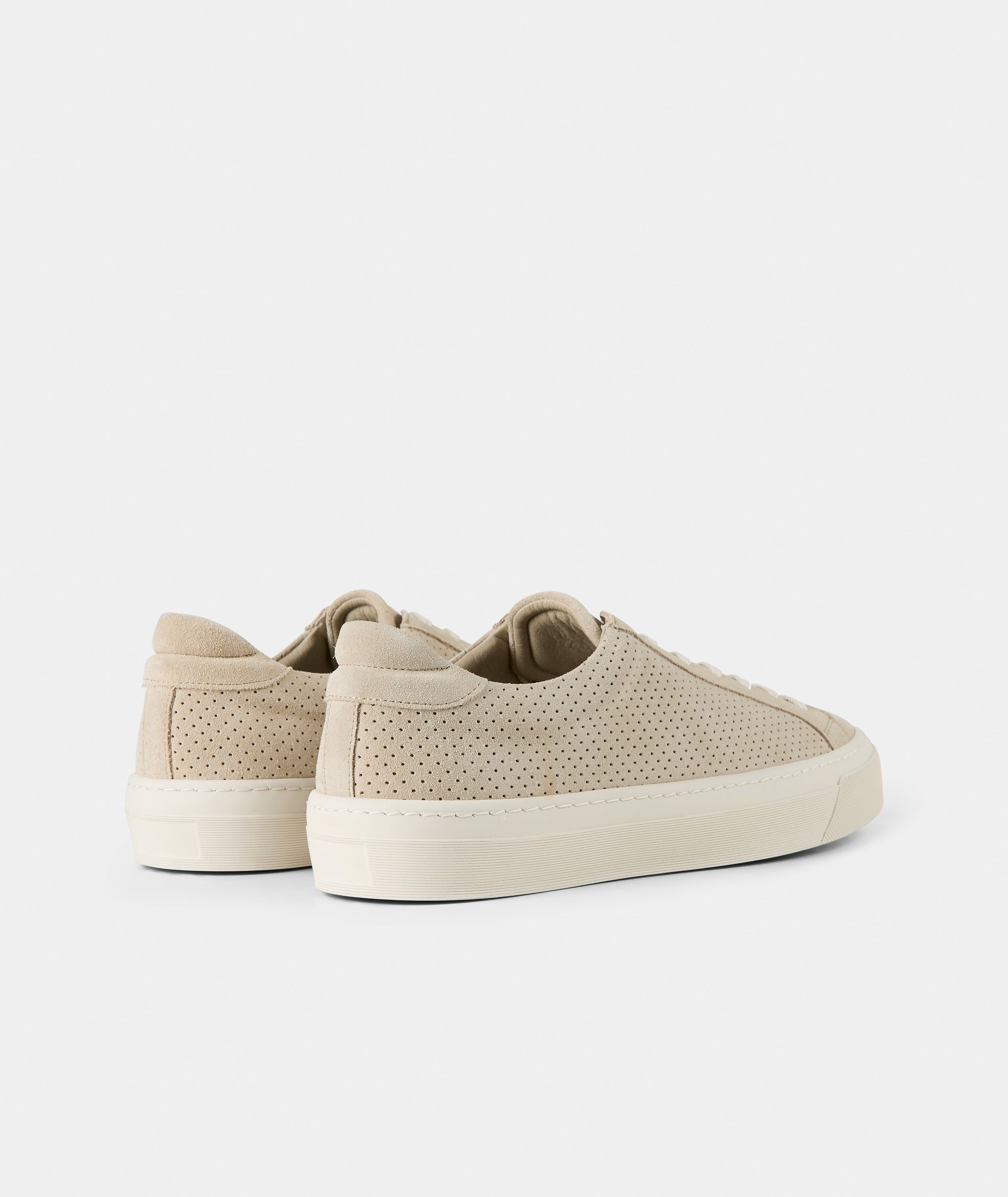 GARMENT PROJECT MAN Kit - Sand Perforated Suede Sneakers 220 Sand