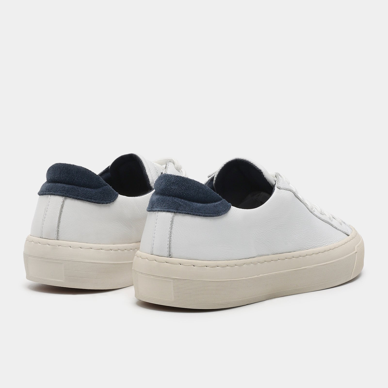 GARMENT PROJECT MAN Kit - White / Blue Leather Sneakers 100 White