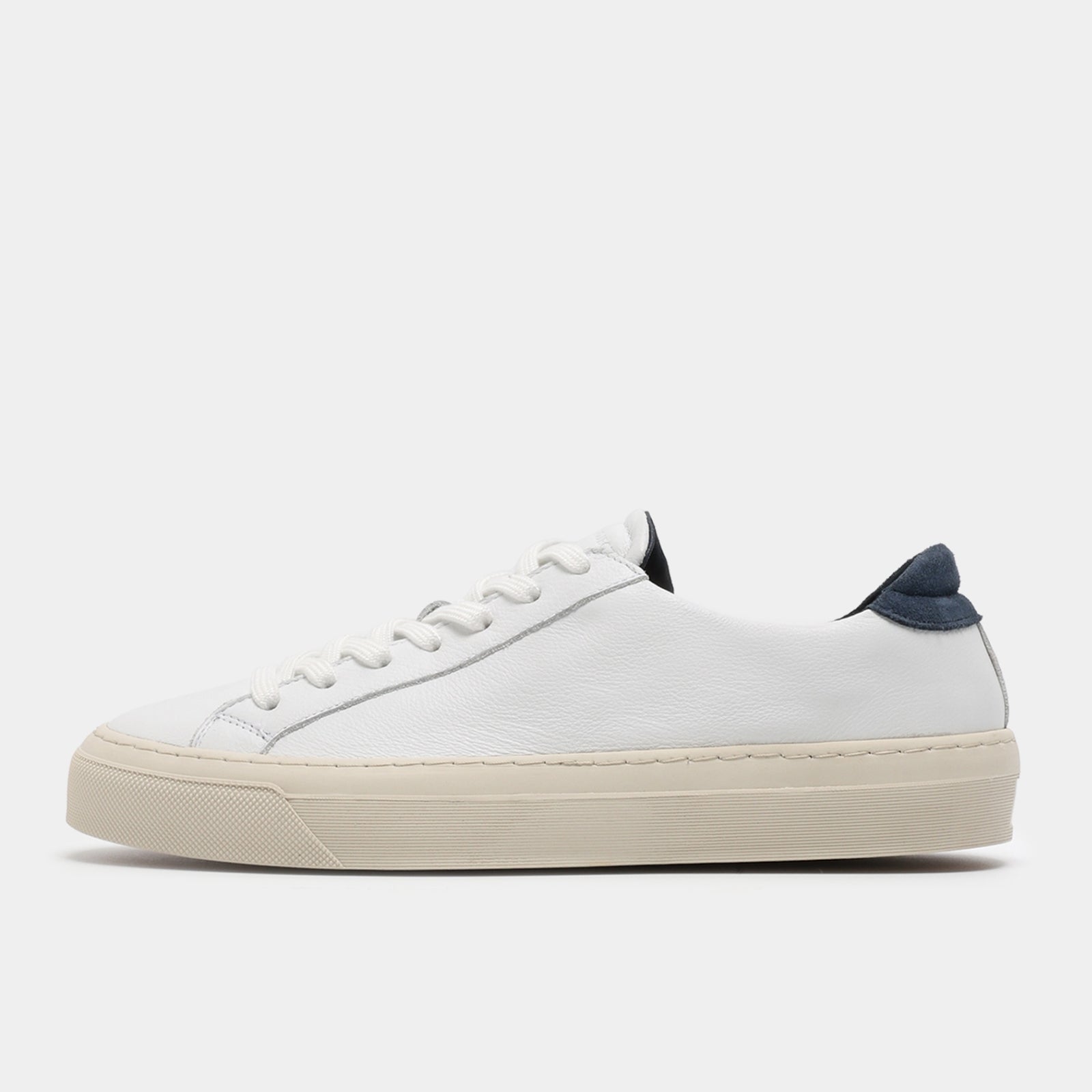 GARMENT PROJECT MAN Kit - White / Blue Leather Sneakers 100 White