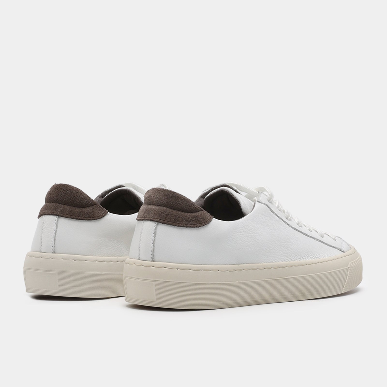 GARMENT PROJECT MAN Kit - White / Elephant Leather Sneakers 100 White