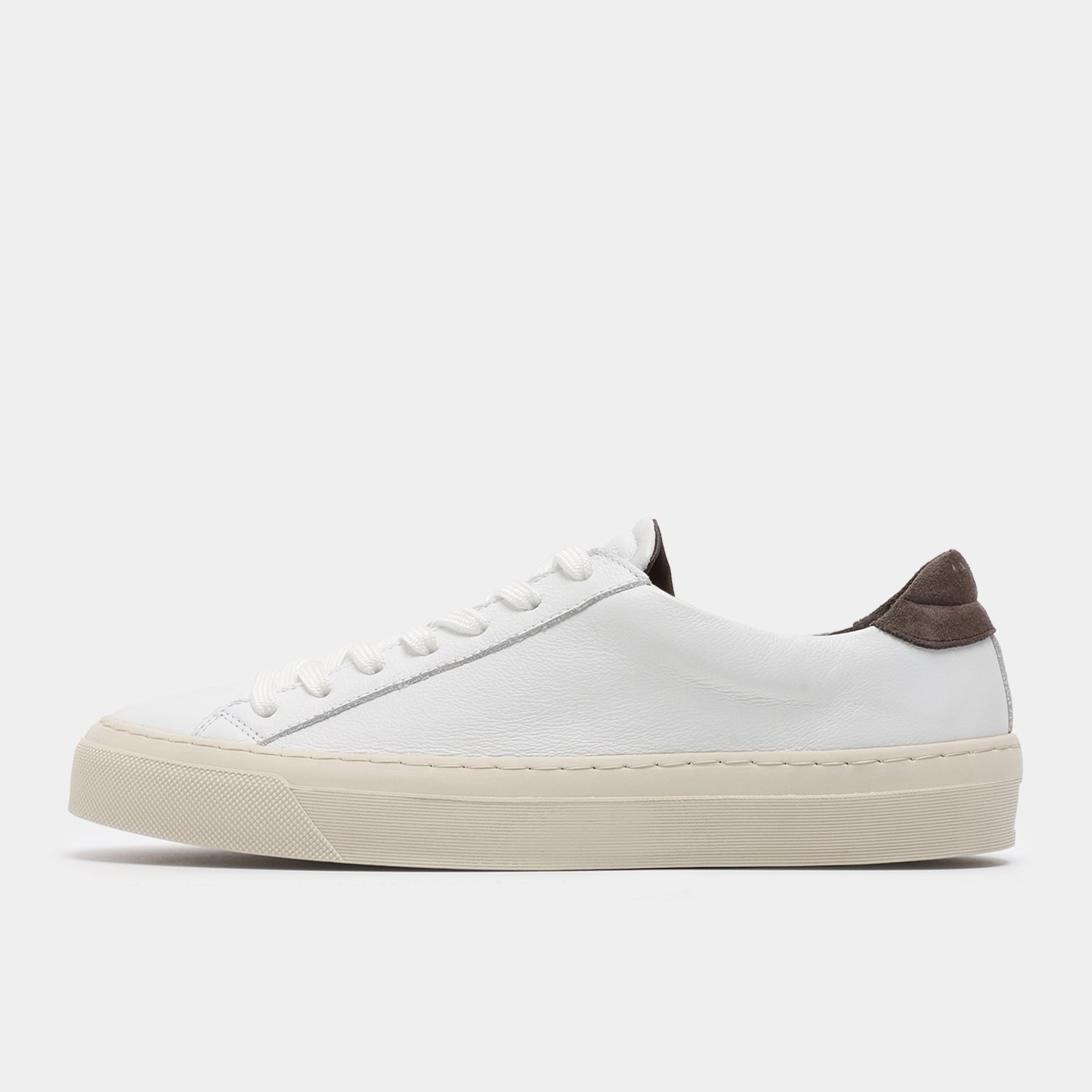 GARMENT PROJECT MAN Kit - White / Elephant Leather Sneakers 100 White