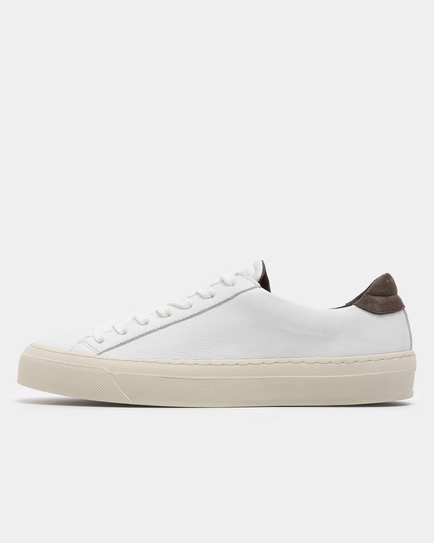 GARMENT PROJECT MAN Kit - White / Elephant Leather Sneakers 100 White