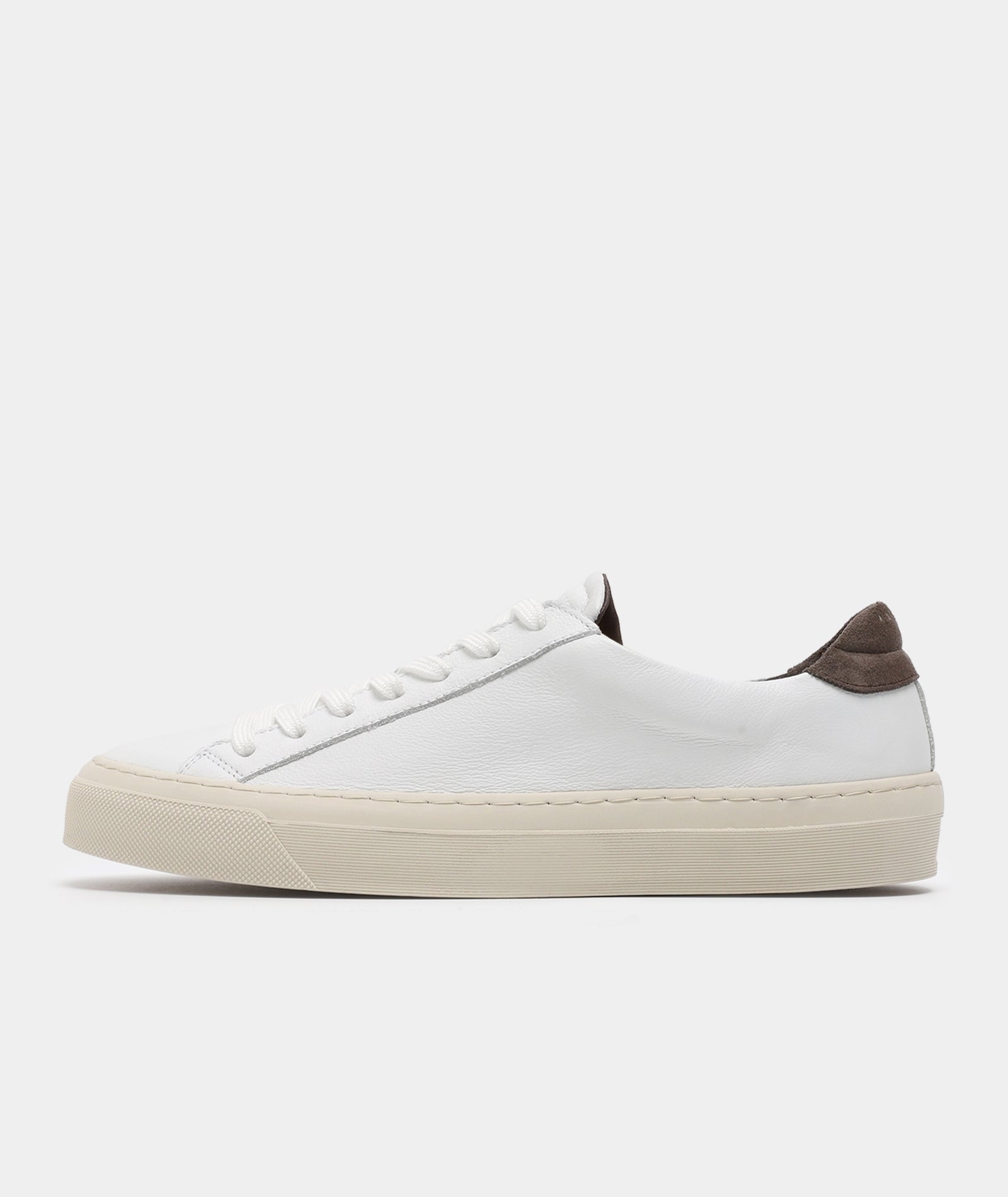 GARMENT PROJECT MAN Kit - White / Elephant Leather Sneakers 100 White