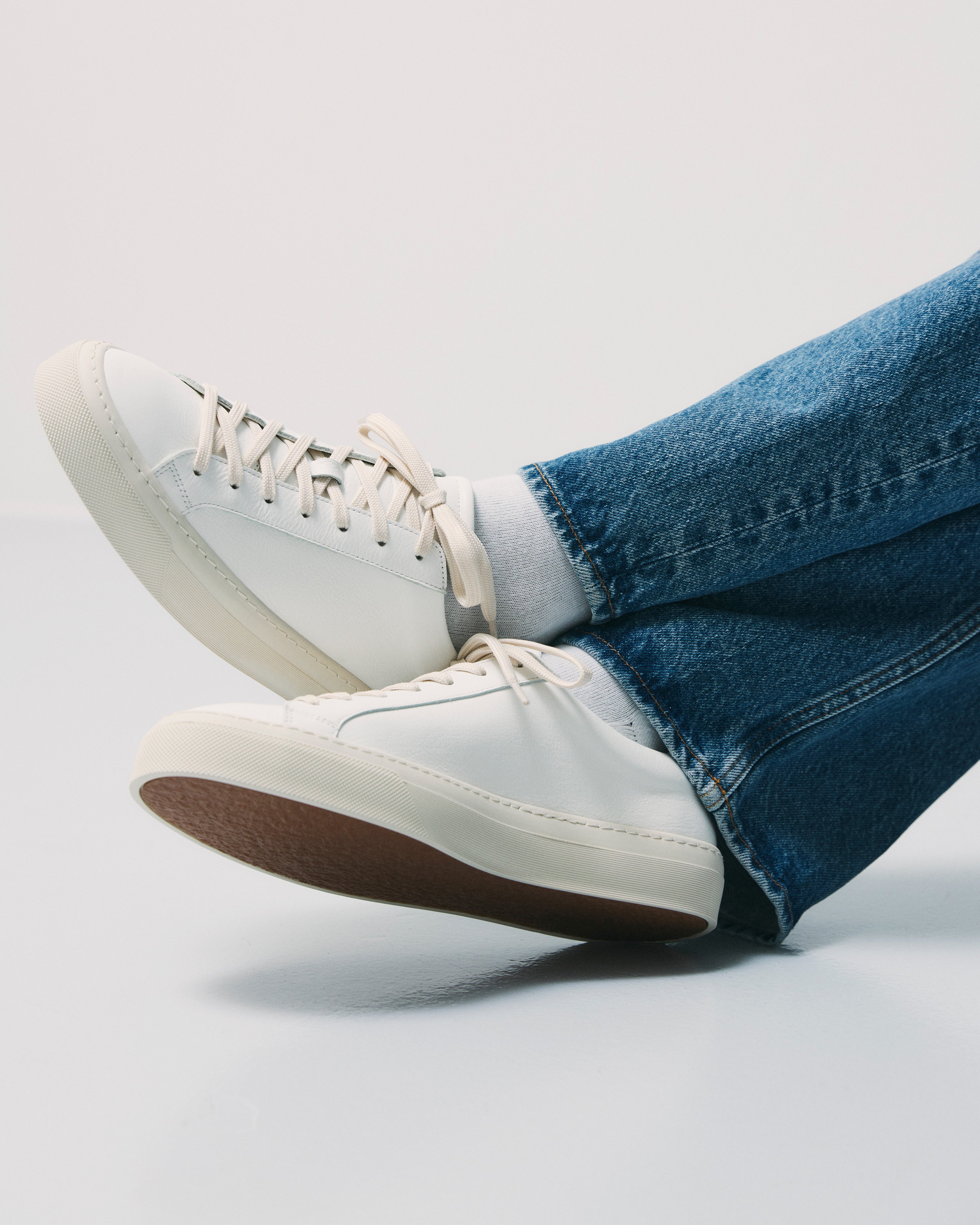 GARMENT PROJECT MAN Kit - White Soft Leather Sneakers 100 White