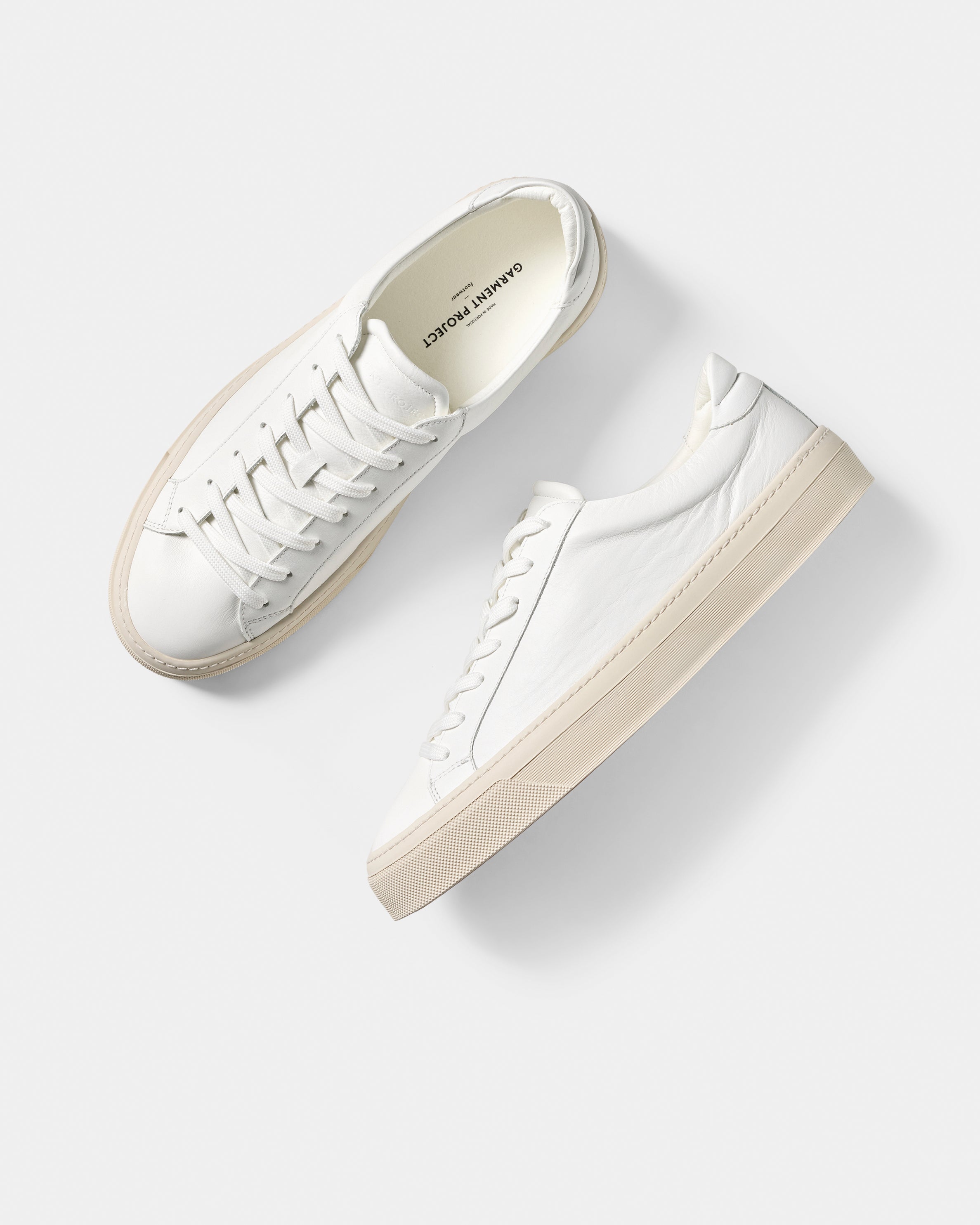 GARMENT PROJECT MAN Kit - White Soft Leather Sneakers 100 White