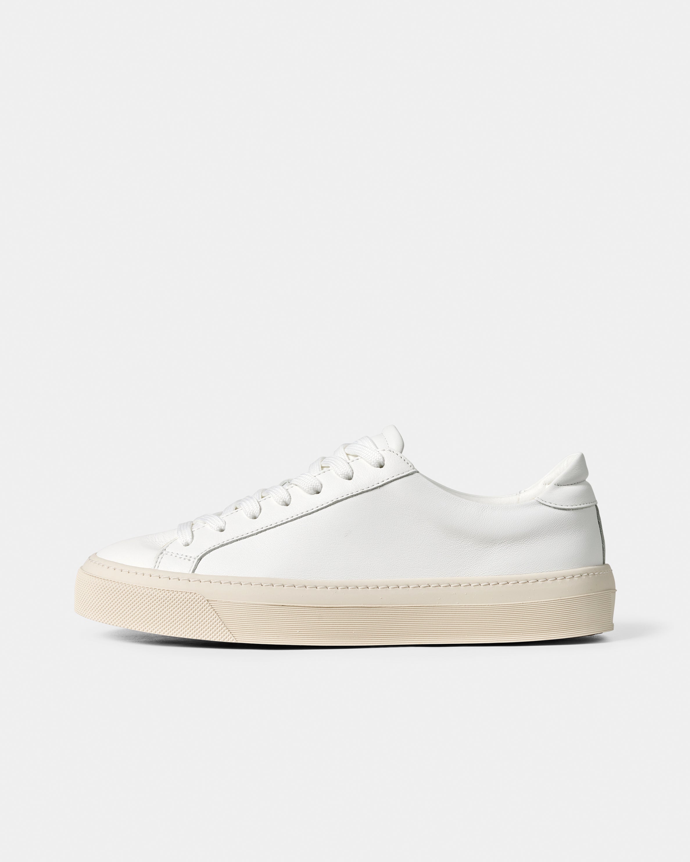 GARMENT PROJECT WMNS Kit - White Soft Leather Sneakers 100 White