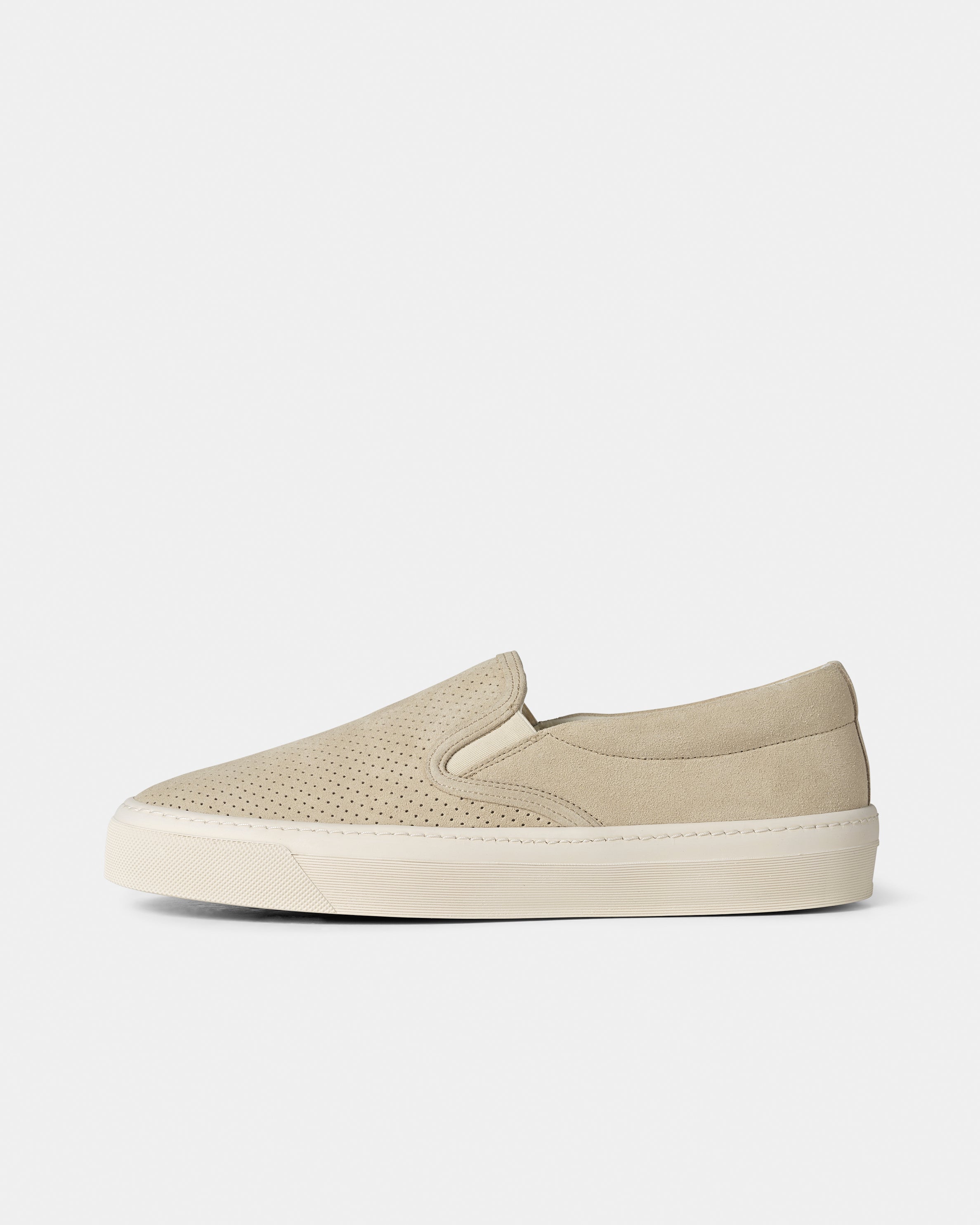 GARMENT PROJECT MAN Kit Slip-On - Sand Perforated Suede Sneakers 220 Sand