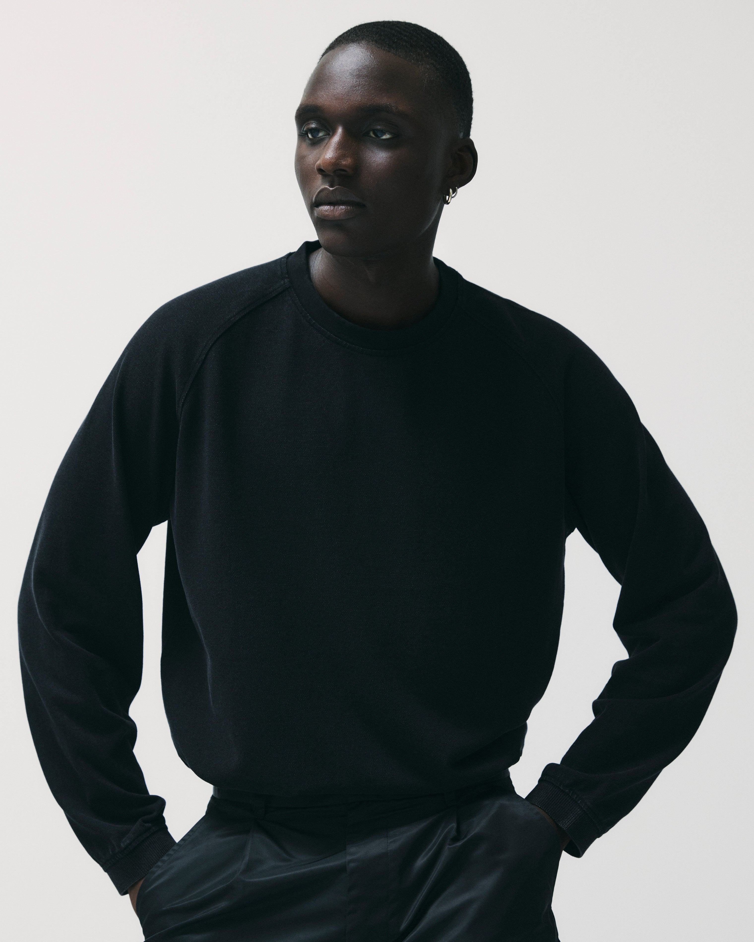 GARMENT PROJECT MAN Kyle LS - Acid Black LS T-shirt