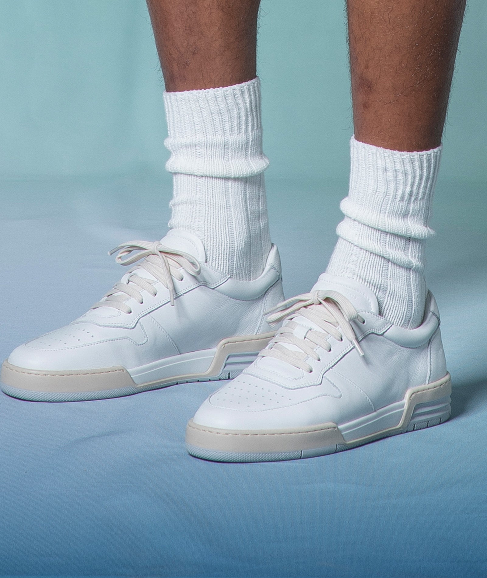 GARMENT PROJECT MAN Legacy 80s - White Leather Sneakers 100 White