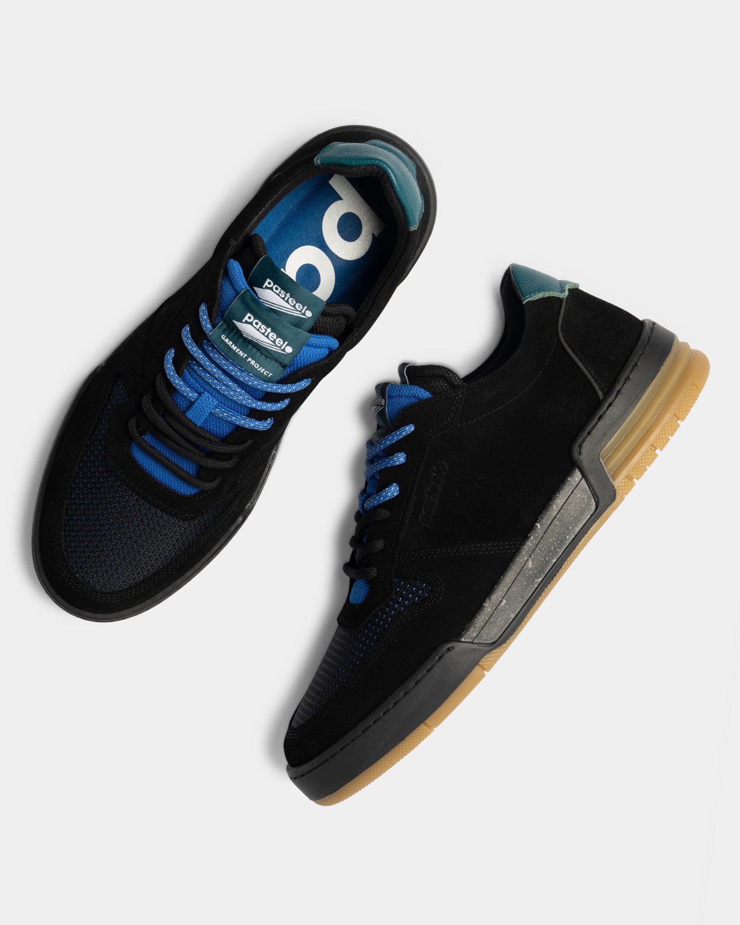 GARMENT PROJECT MAN Legacy 80s x Pasteelo - Black Suede Sneakers 100 White