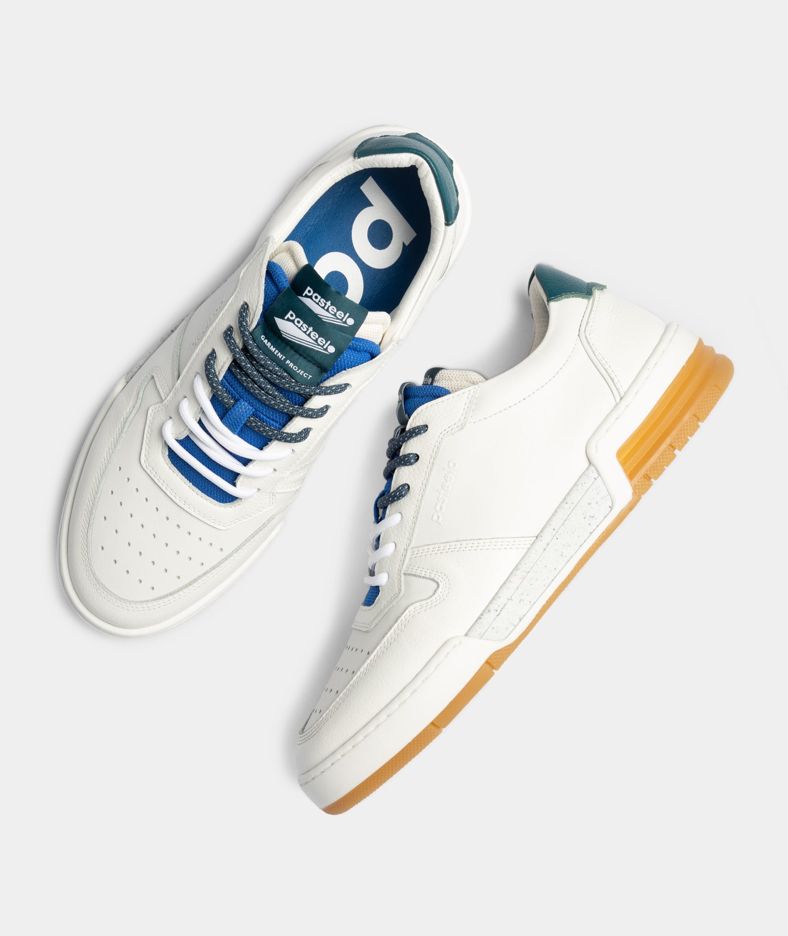 GARMENT PROJECT MAN Legacy 80s x Pasteelo - White Leather Sneakers 100 White