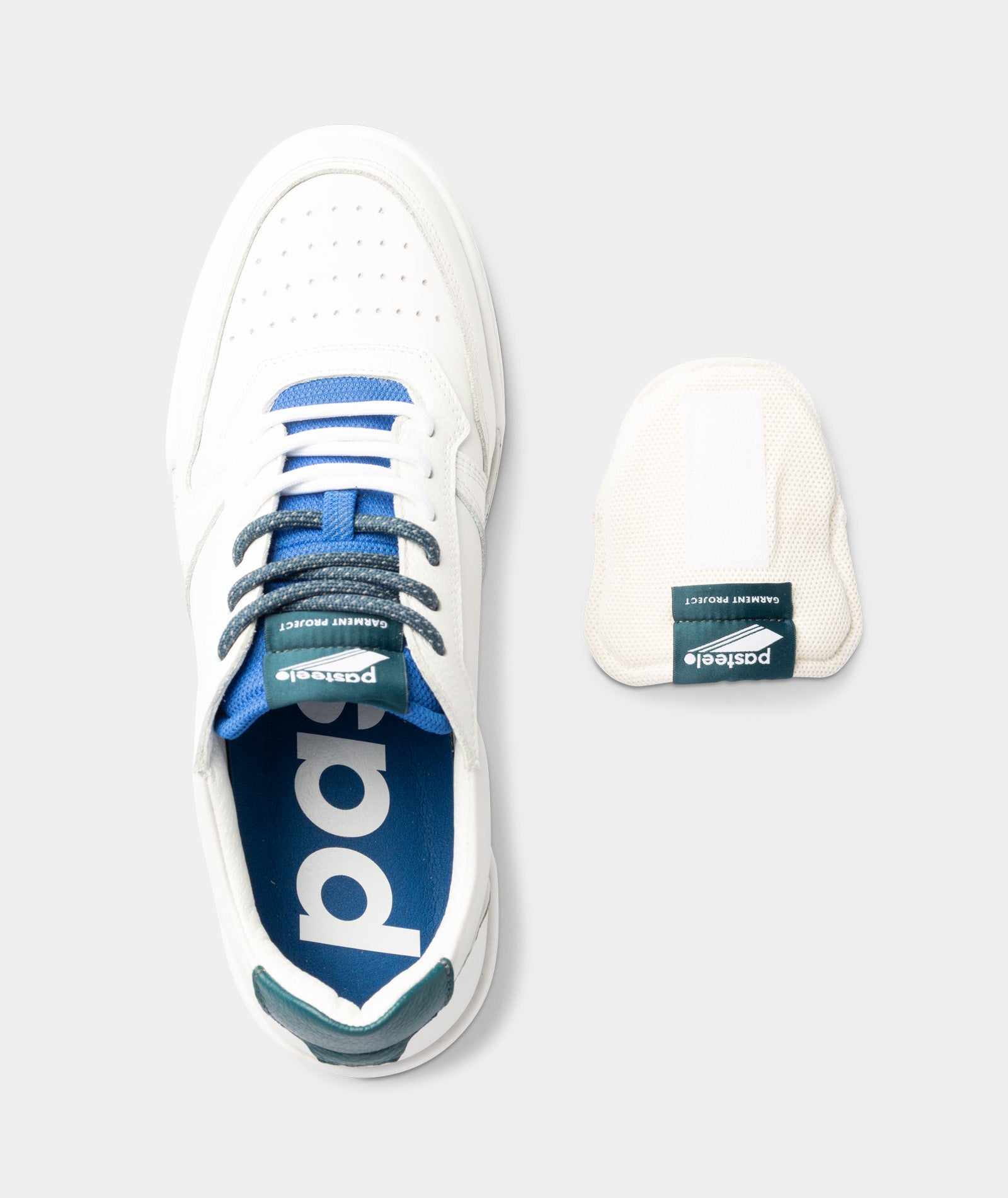 GARMENT PROJECT MAN Legacy 80s x Pasteelo - White Leather Sneakers 100 White