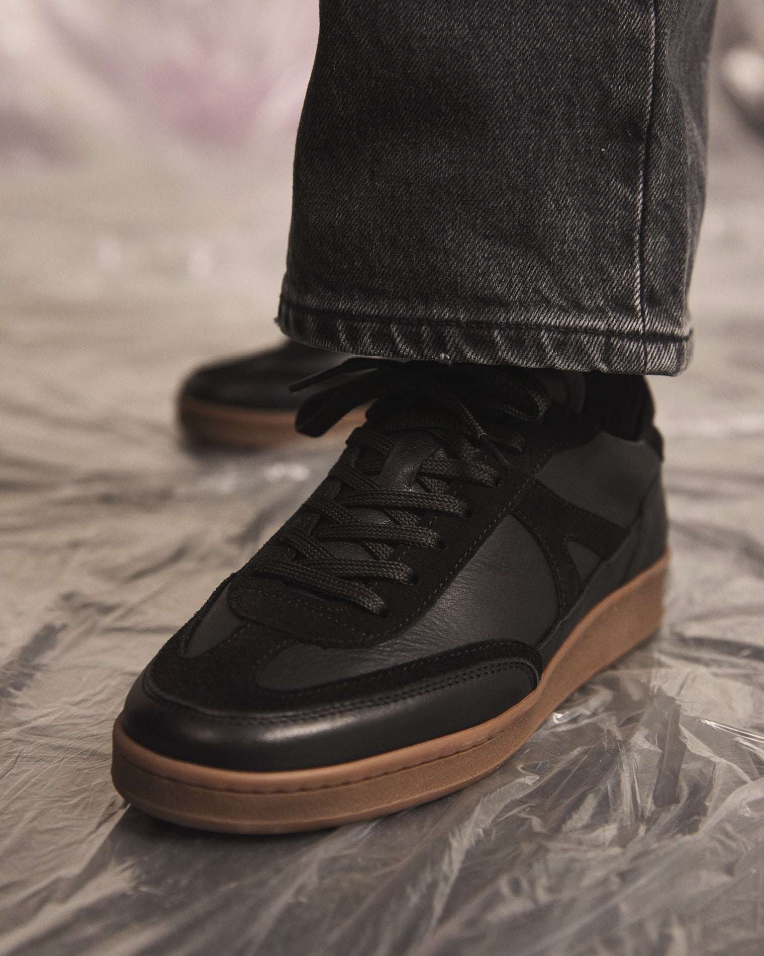 GARMENT PROJECT WMNS Liga - Black Leather Sneakers 999 Black