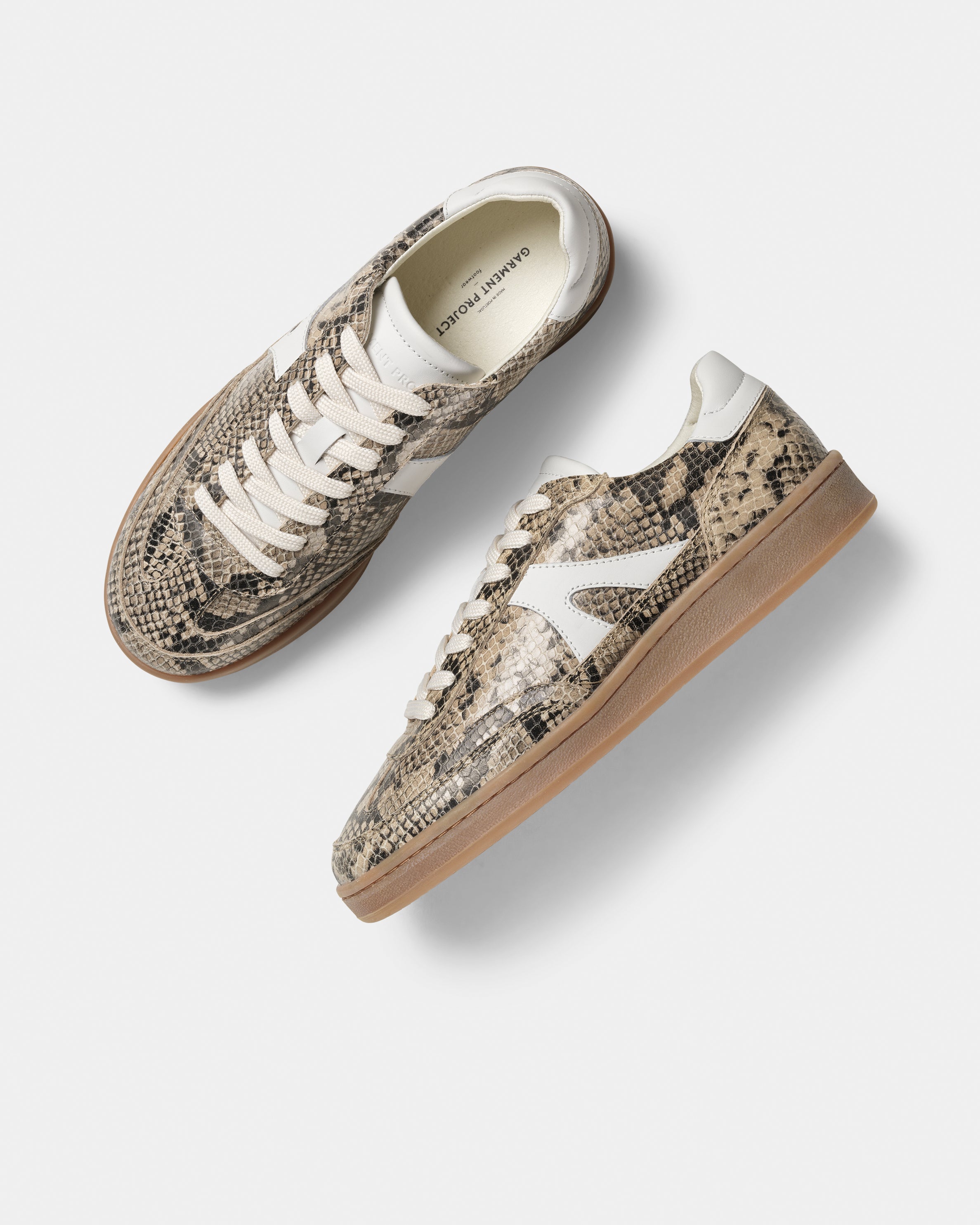 GARMENT PROJECT WMNS Liga - Earth Snake Leather Sneakers 260 Earth