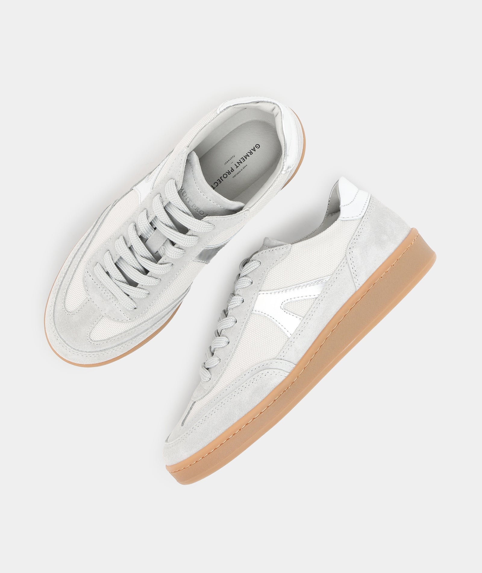 GARMENT PROJECT WMNS Liga - Light Grey/Silver Suede mix Shoes 410 Light Grey