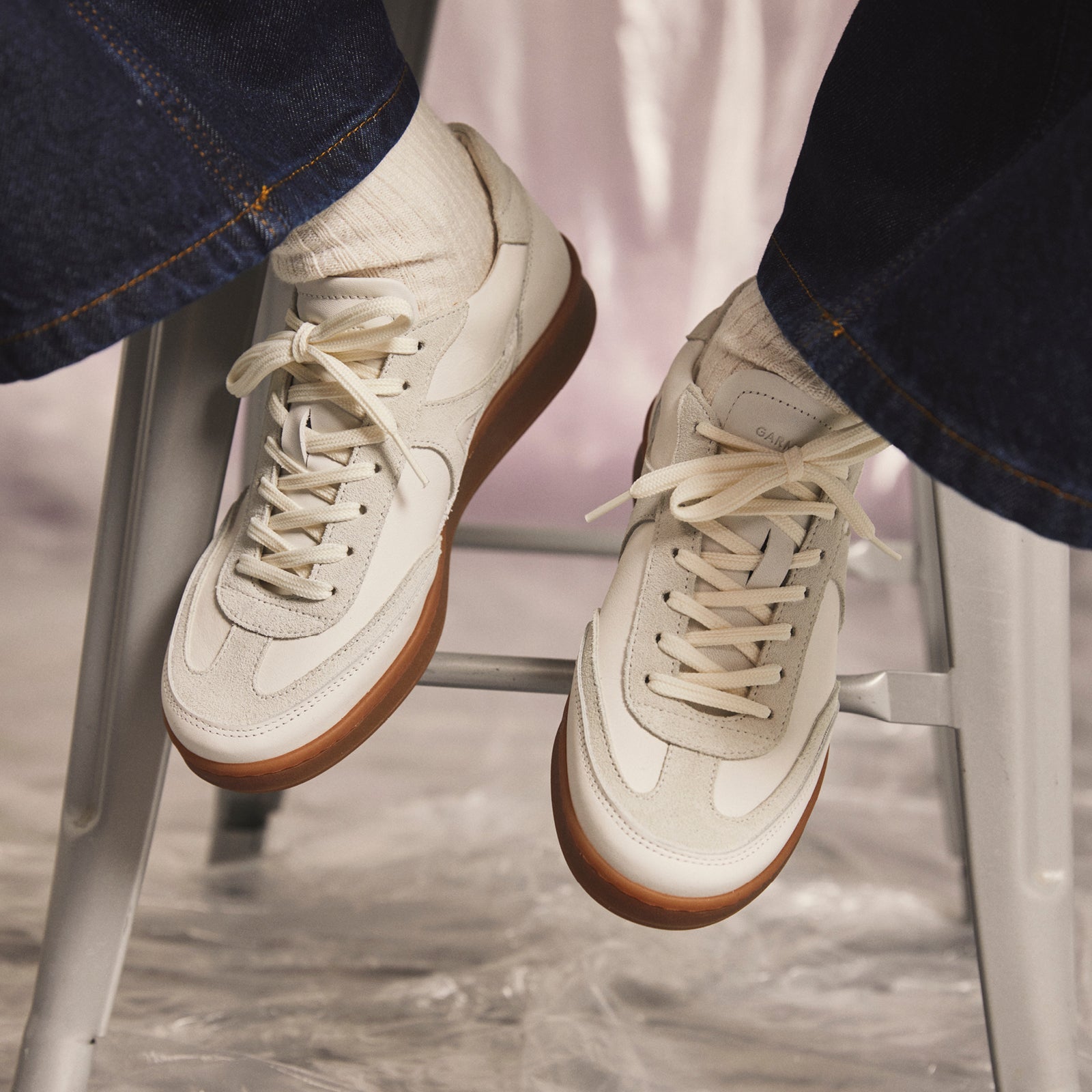 GARMENT PROJECT WMNS Liga - White Leather Sneakers 100 White