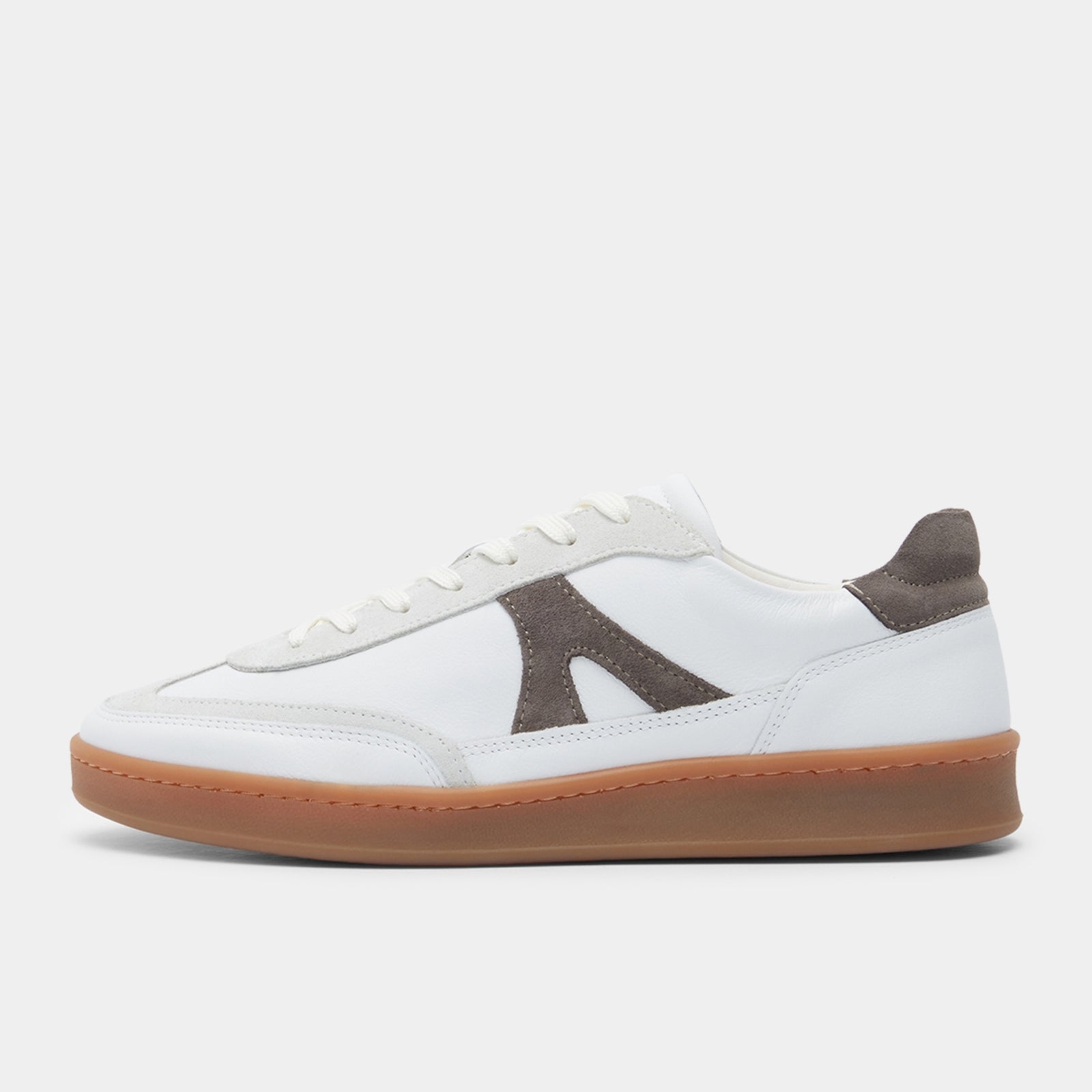 GARMENT PROJECT MAN Liga - White/Elephant Leather Sneakers 460 Elephant
