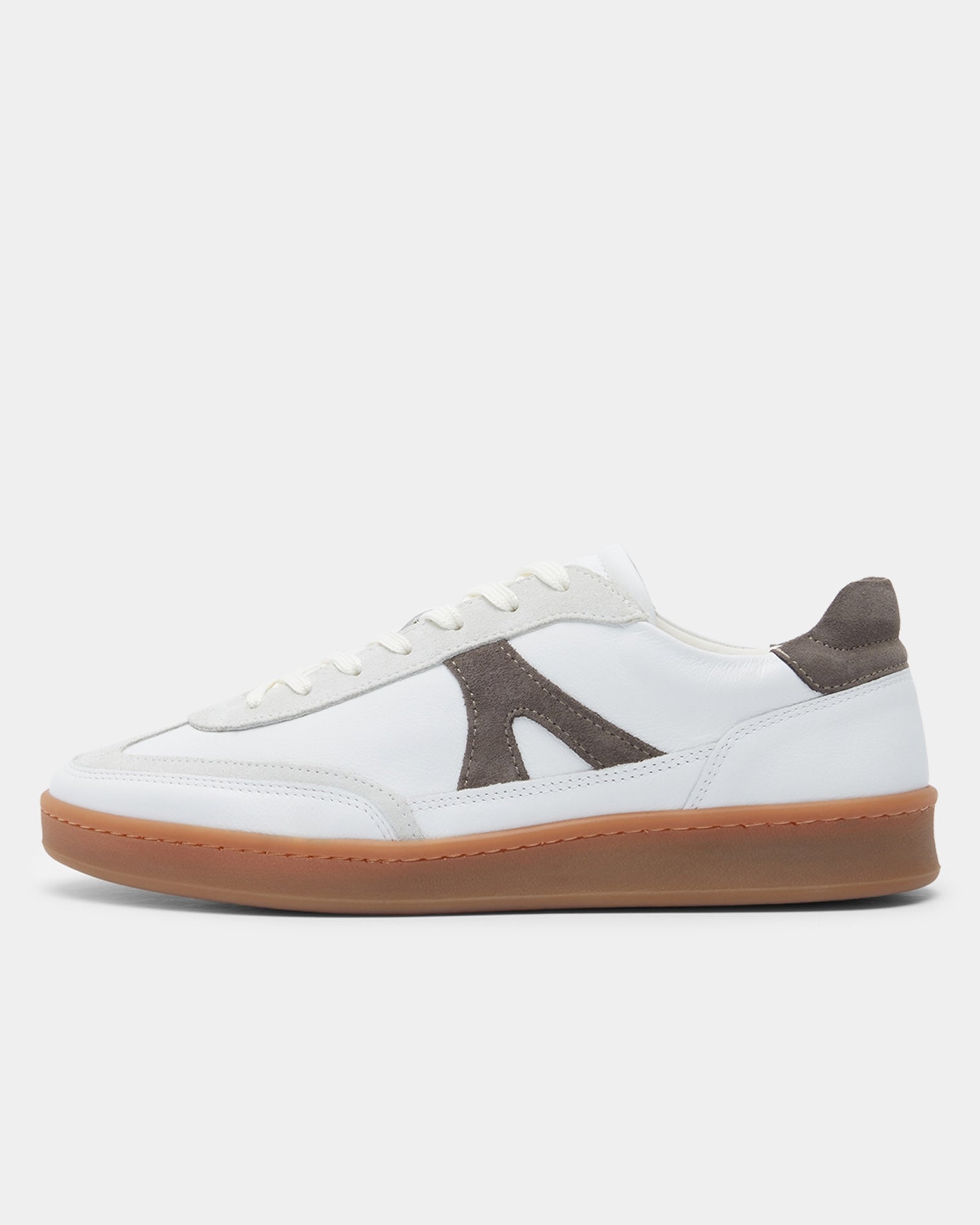 GARMENT PROJECT MAN Liga - White/Elephant Leather Sneakers 460 Elephant