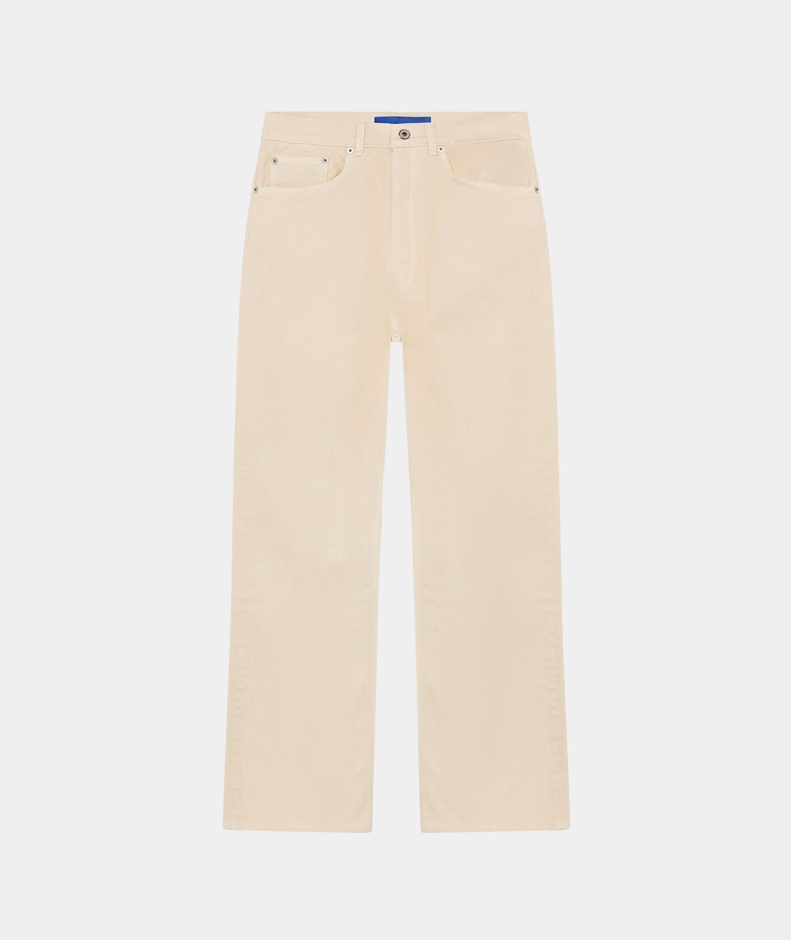 GARMENT PROJECT MAN Loose Five Pocket Jeans - Ecru Jeans 125 Ecru