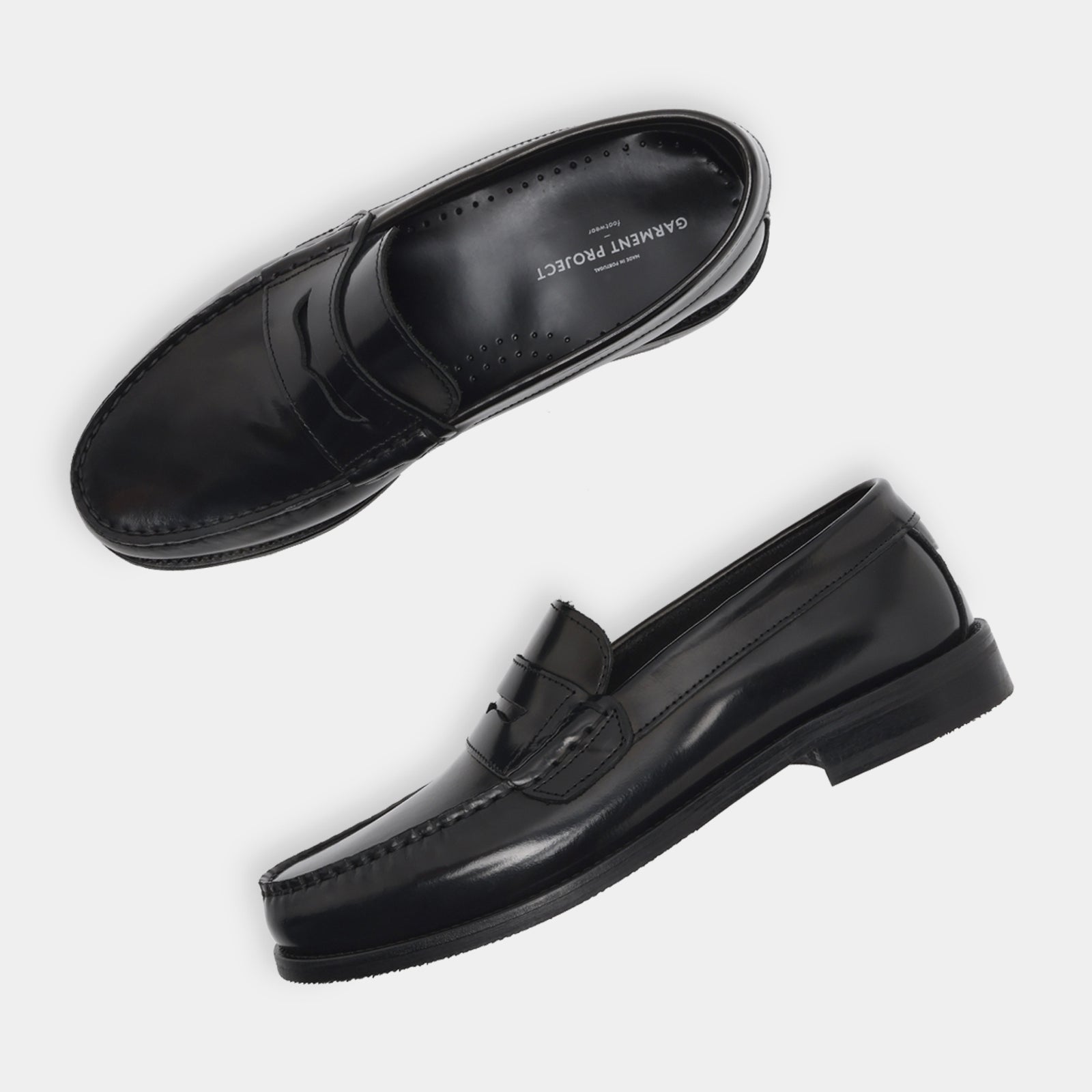 GARMENT PROJECT MAN Miles Penny Loafer - Black Polido Loafer 999 Black