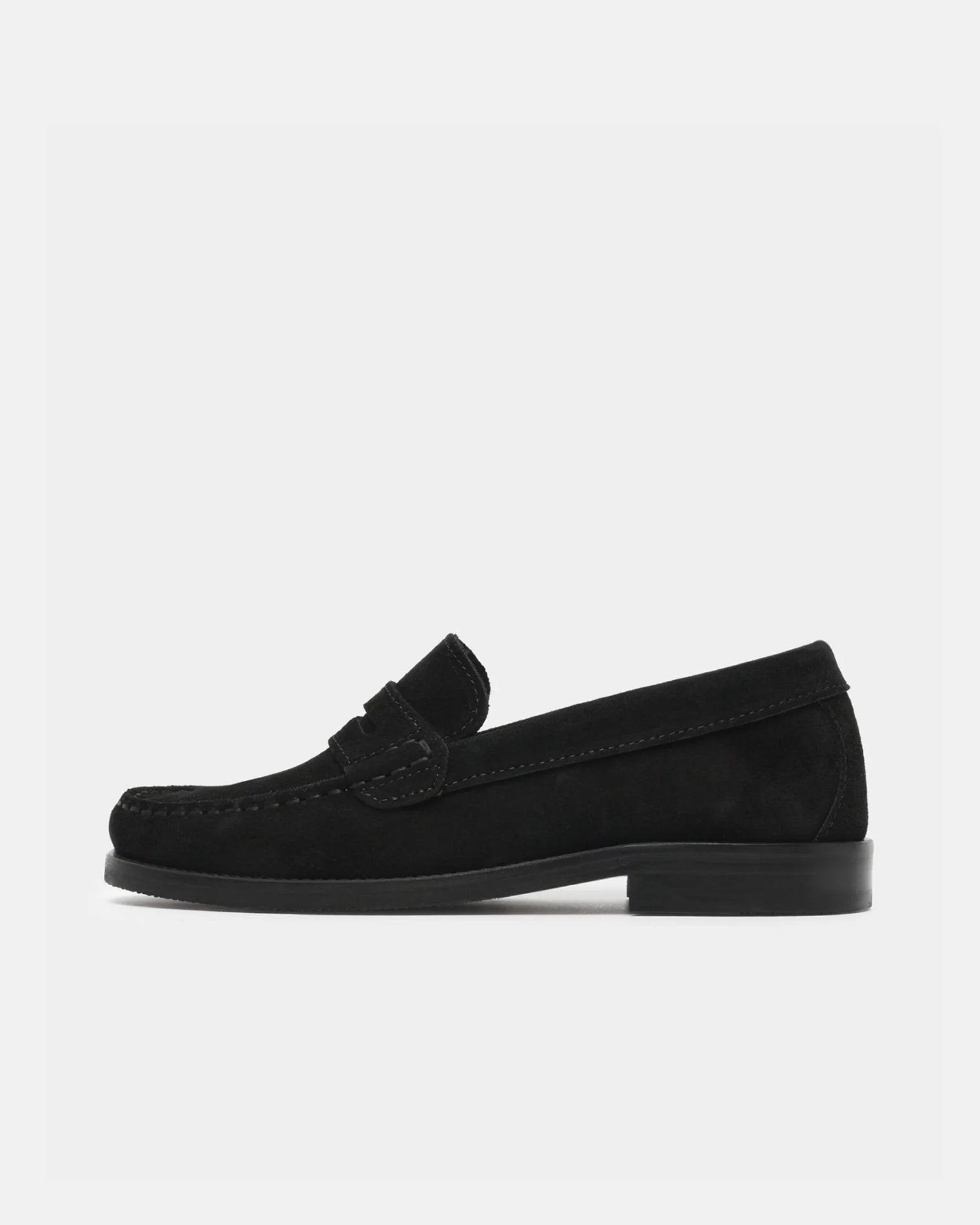 GARMENT PROJECT WMNS Miles Penny Loafer - Black Suede Loafer 999 Black