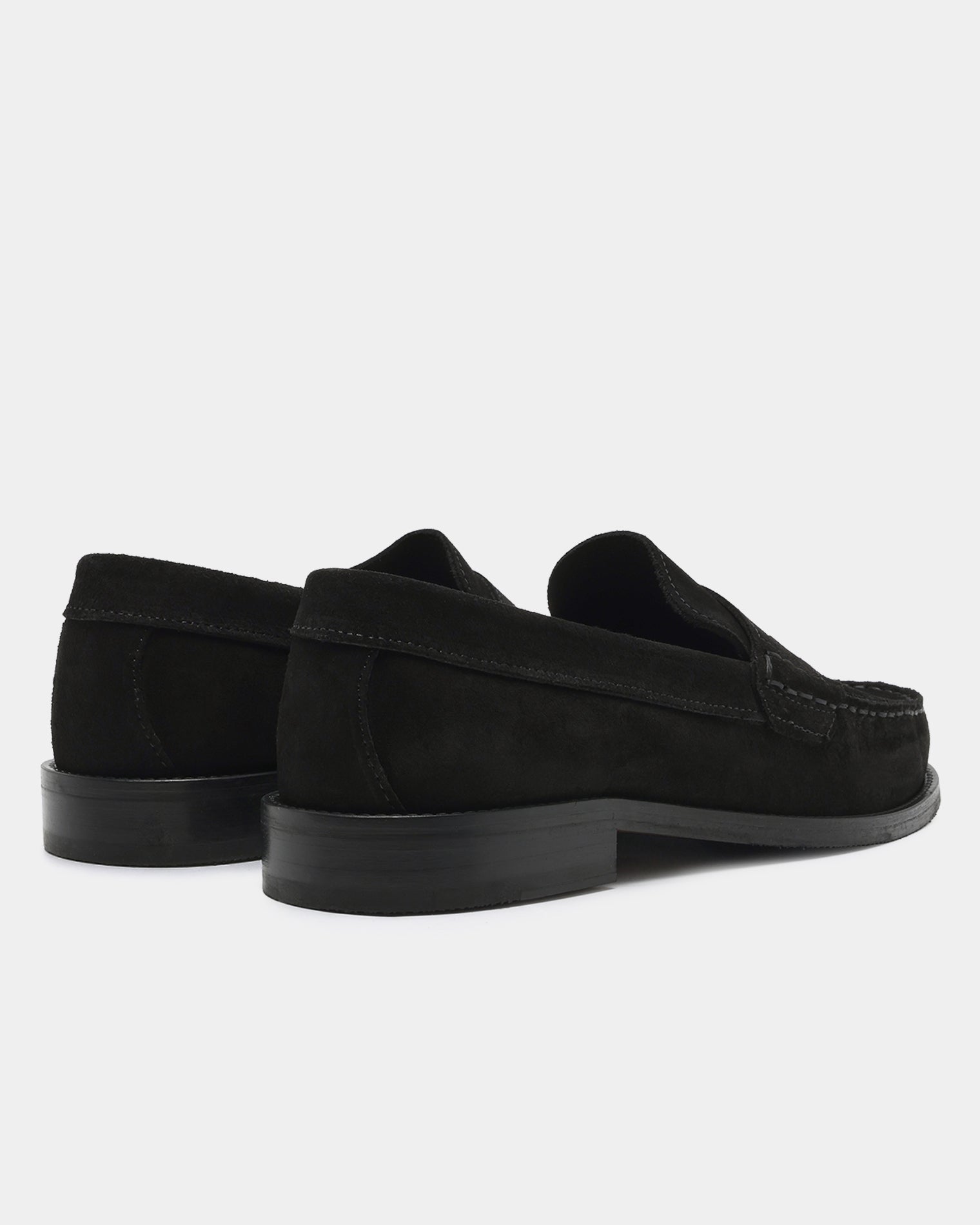 GARMENT PROJECT MAN Miles Penny Loafer - Black Suede Loafer 999 Black