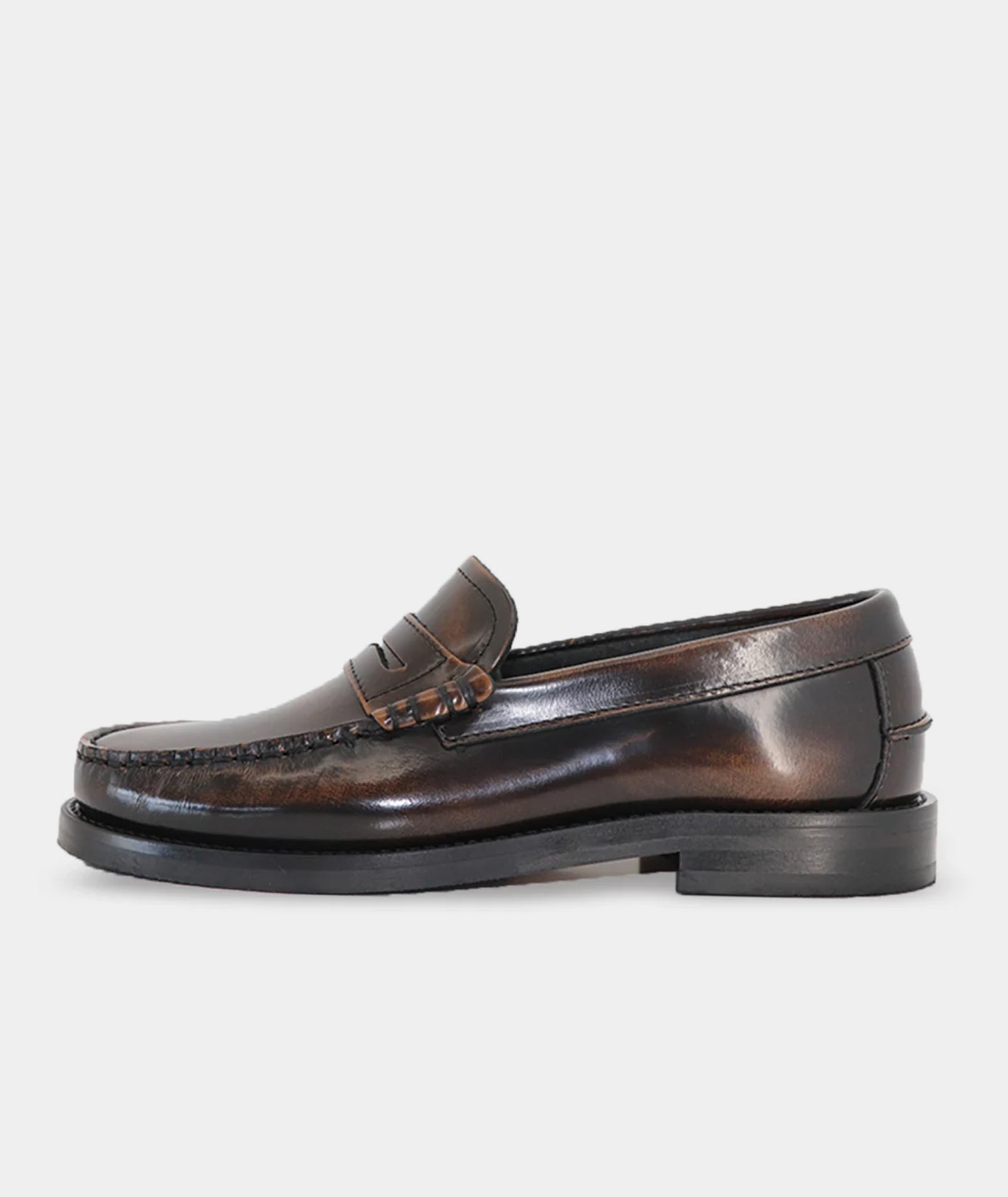 GARMENT PROJECT WMNS Miles Penny Loafer - Brown Polido Loafer 800 Brown