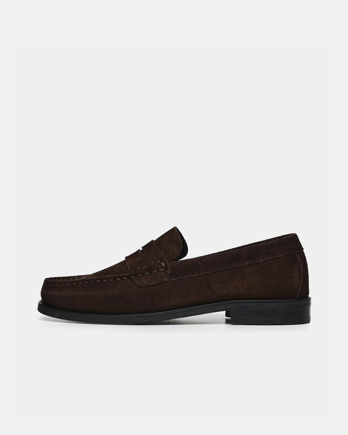 GARMENT PROJECT WMNS Miles Penny Loafer - Brown Suede Loafer 800 Brown