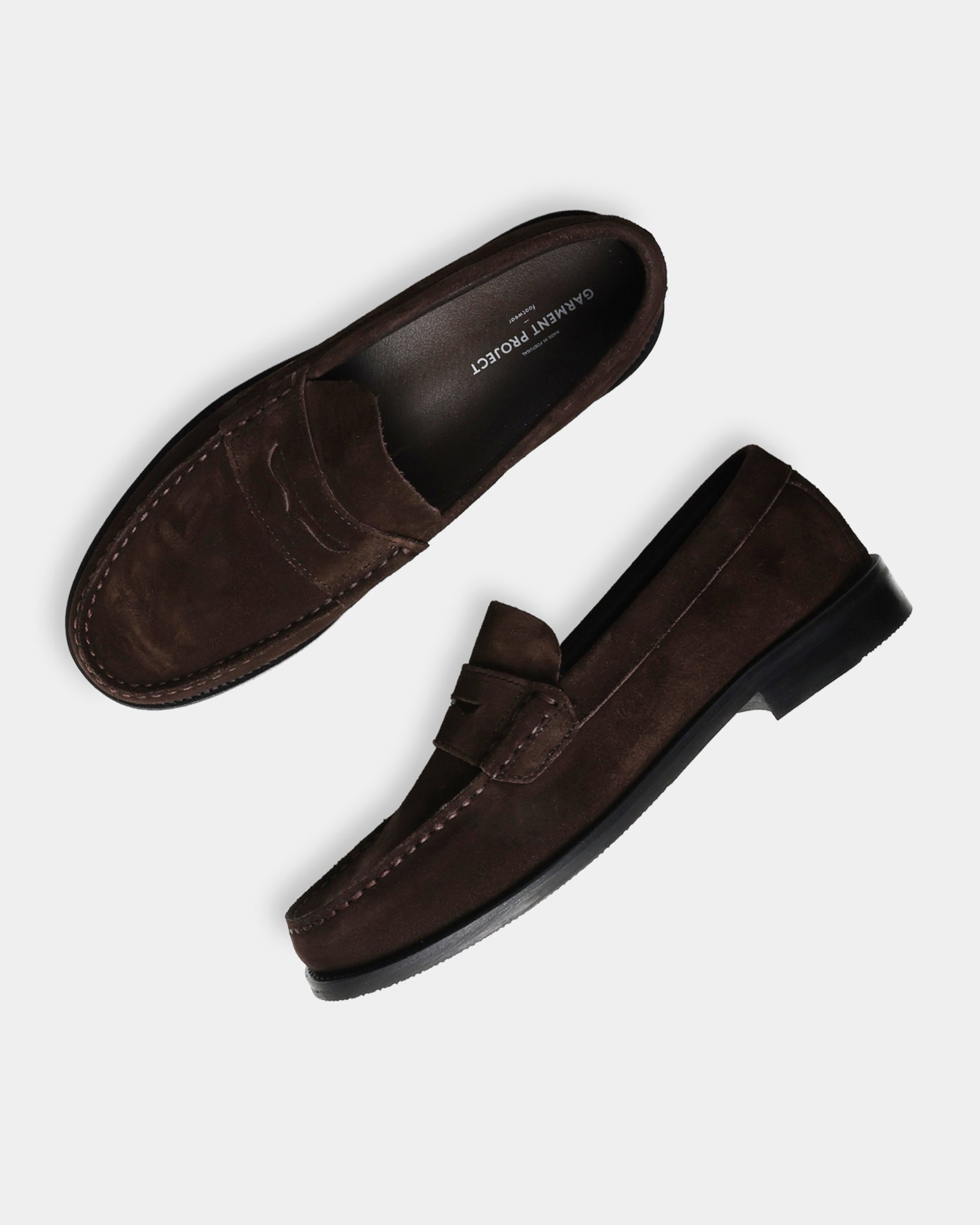 GARMENT PROJECT WMNS Miles Penny Loafer - Brown Suede Loafer 800 Brown