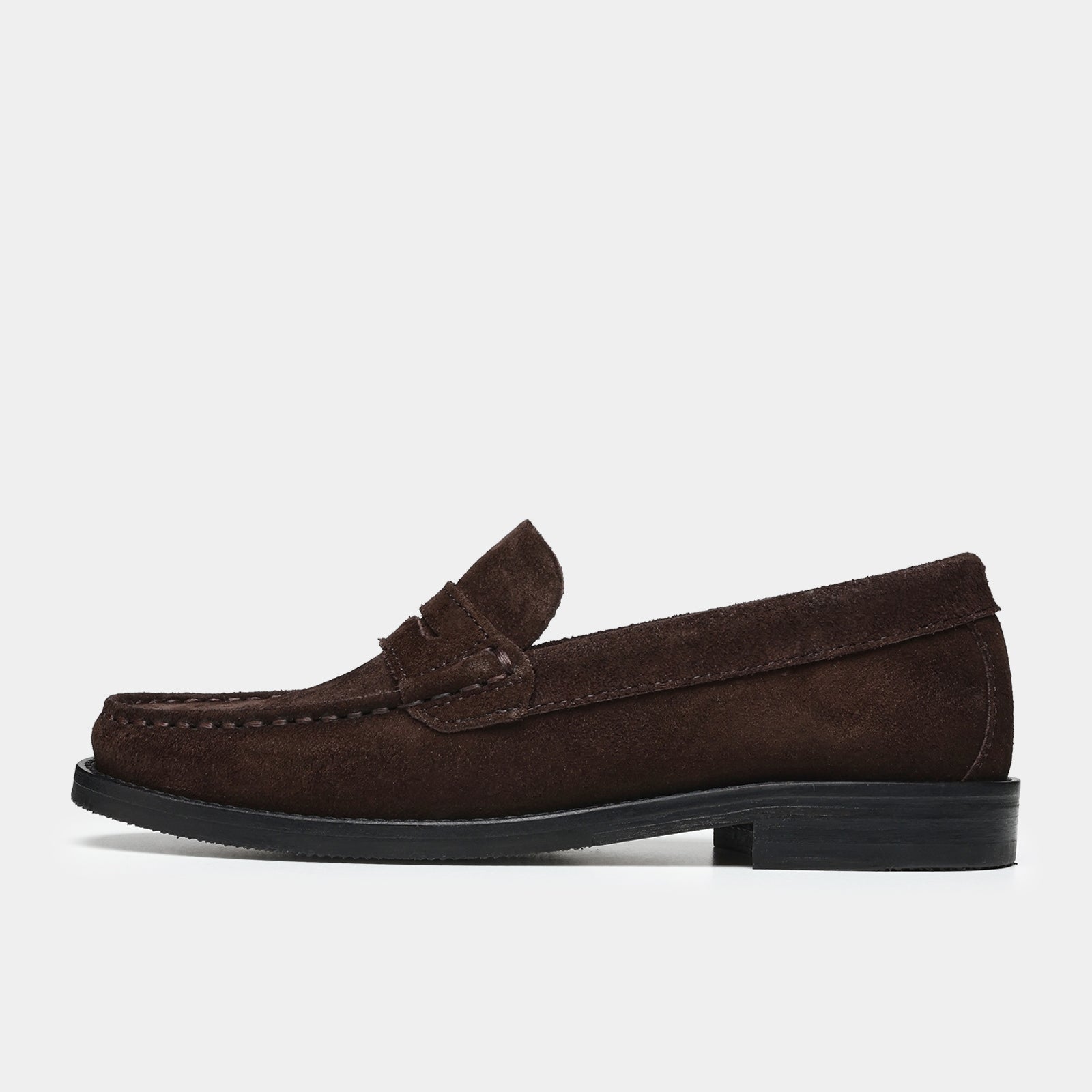 GARMENT PROJECT MAN Miles Penny Loafer - Brown Suede Loafer 800 Brown