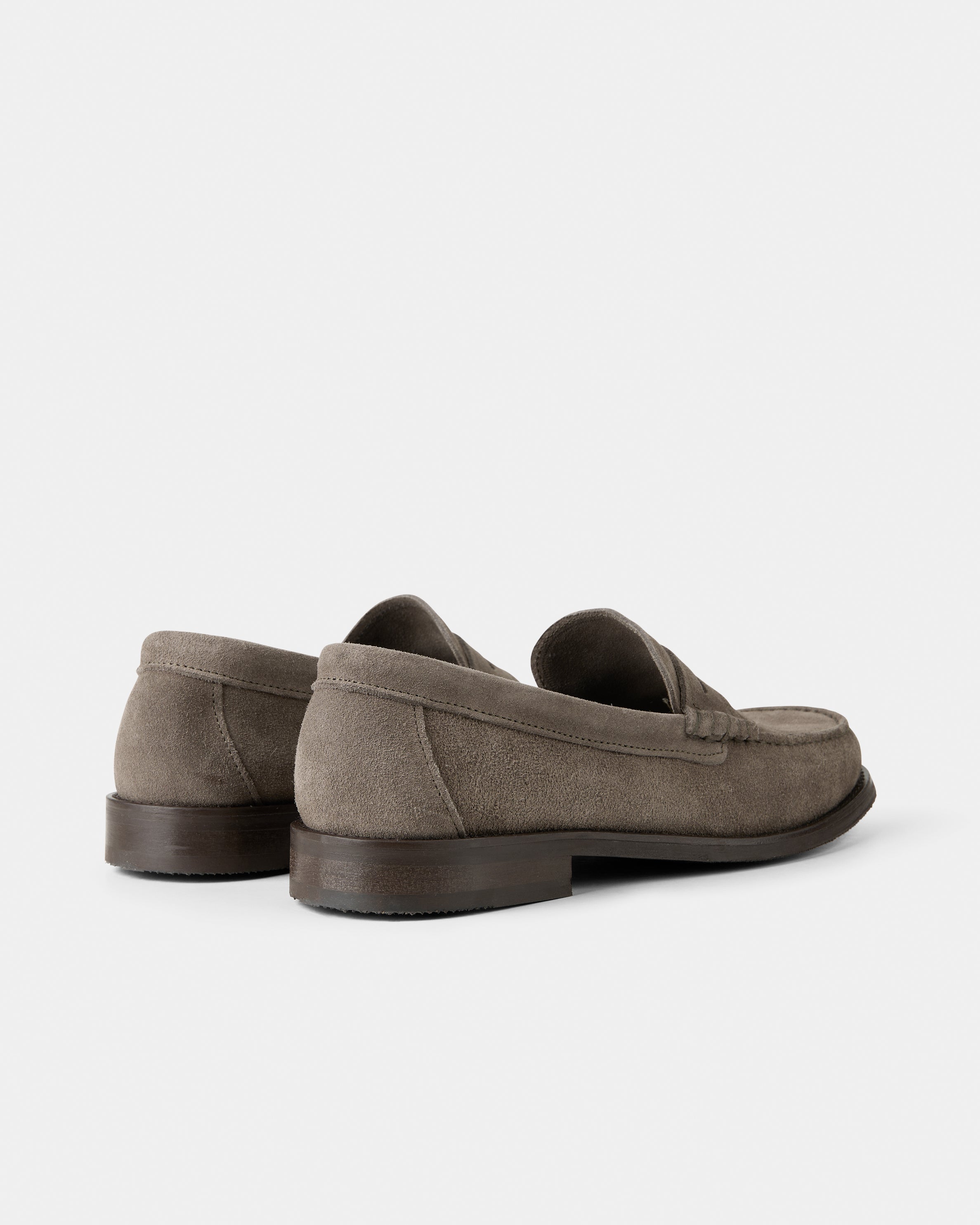 GARMENT PROJECT MAN Miles Penny Loafer - Truffle Suede Loafer 265 Truffle