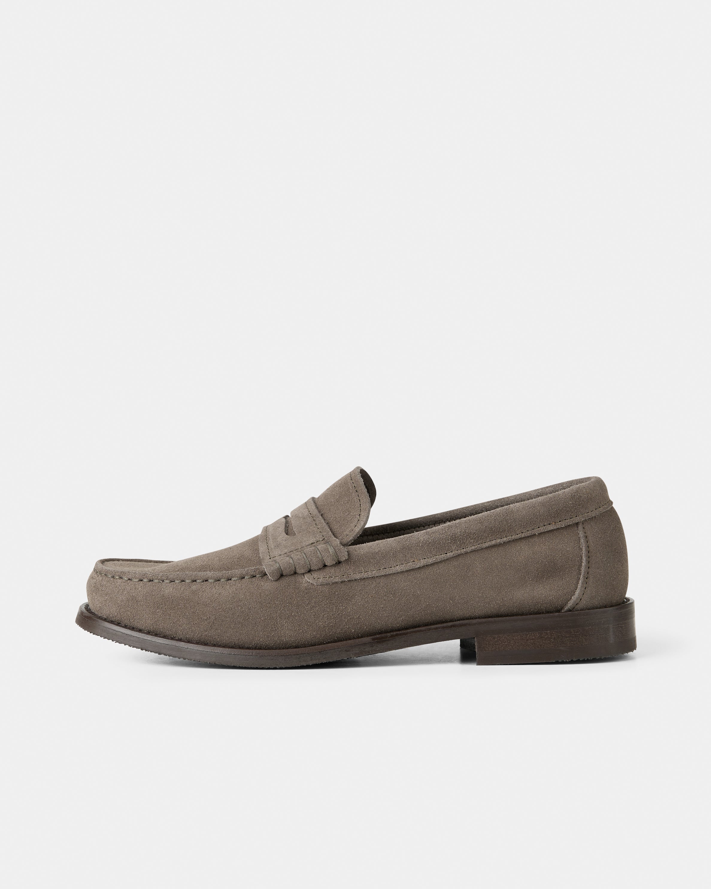 GARMENT PROJECT MAN Miles Penny Loafer - Truffle Suede Loafer 265 Truffle