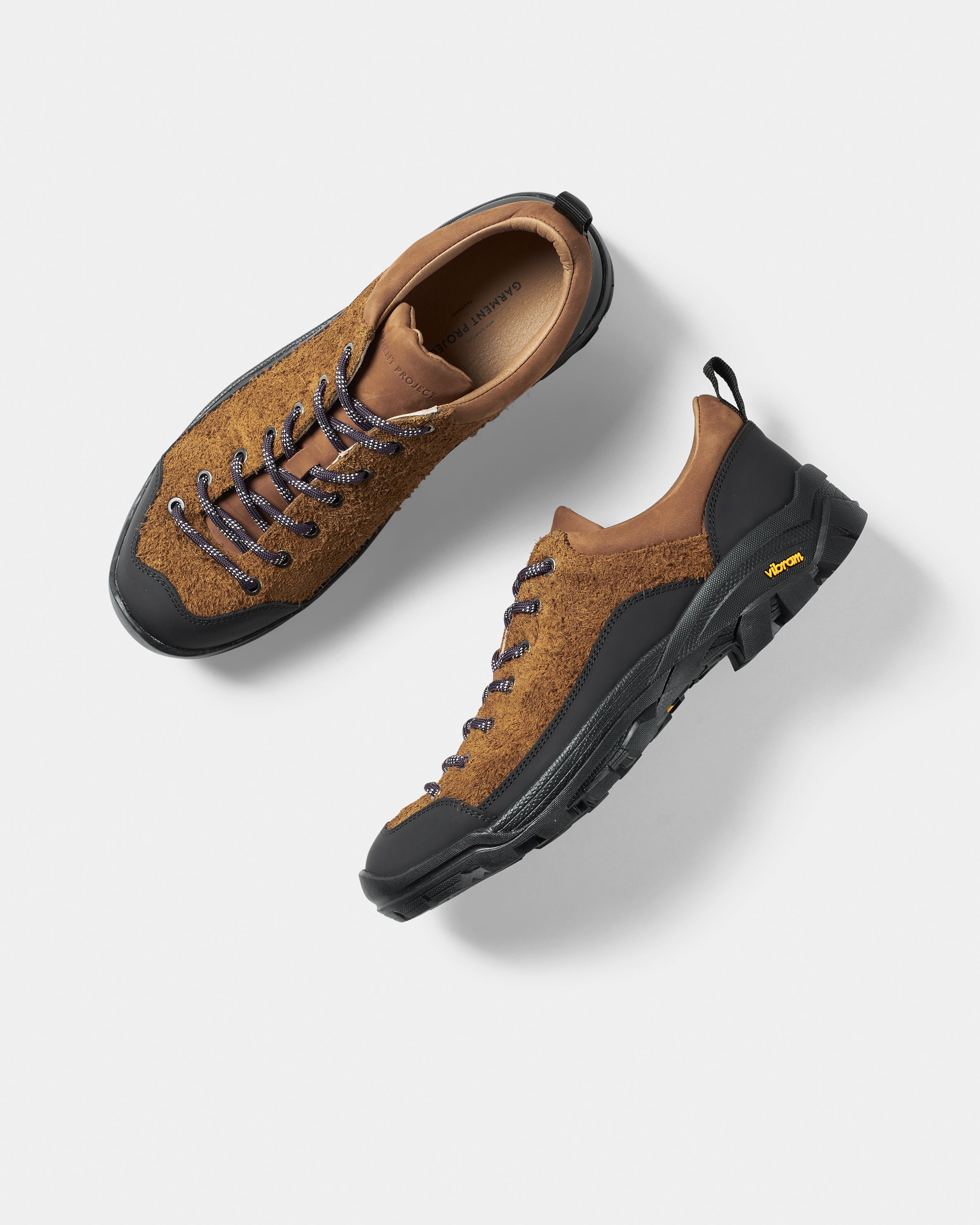 GARMENT PROJECT MAN Neve - Cognac Hairy Suede Shoes 650 Cognac