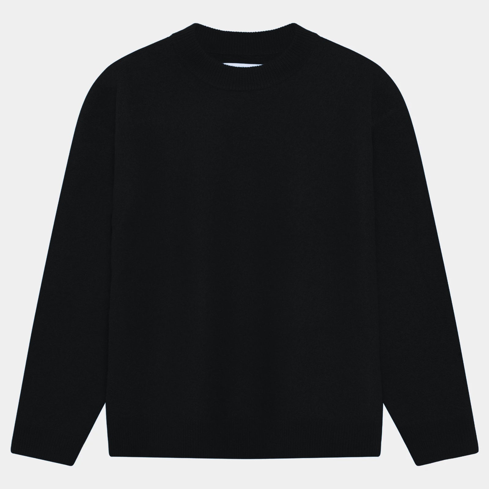 GARMENT PROJECT MAN Noah Wool Knit - Black Knit 999 Black